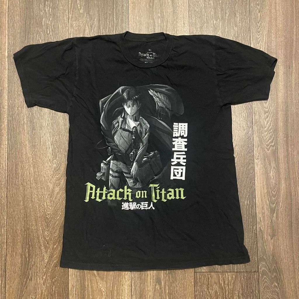 Other Black Attack on Titan Levi cotton tee size M Size US M / EU 48-50 / 2 - 1 Thumbnail