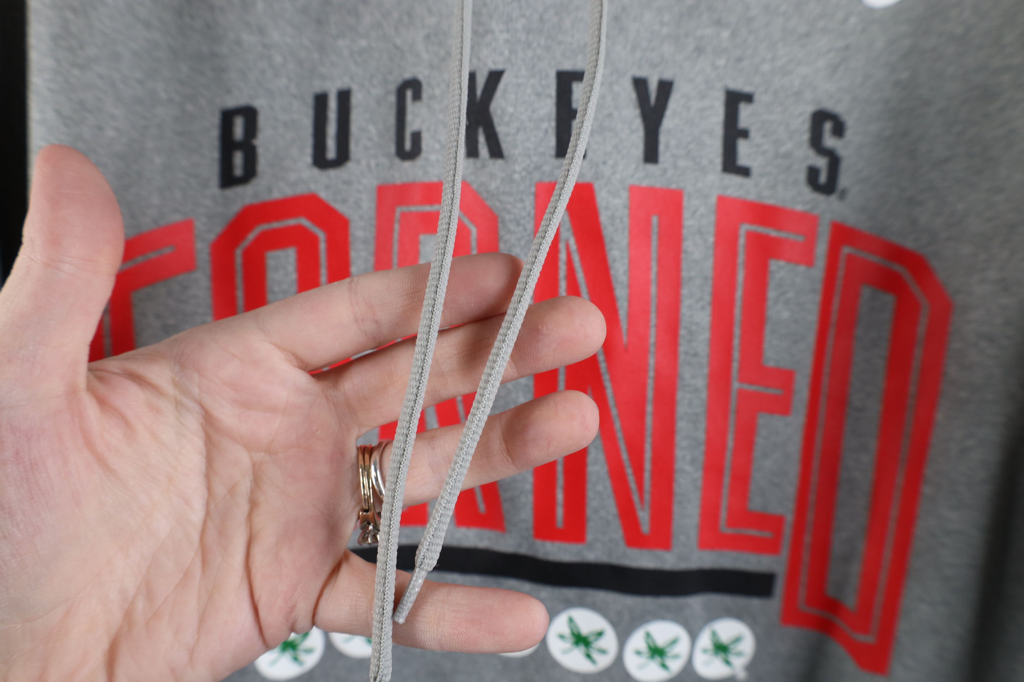 Nike × Vintage Nike Therma Fit Ohio State University Football Hoodie Gray Size US L / EU 52-54 / 3 - 6 Thumbnail