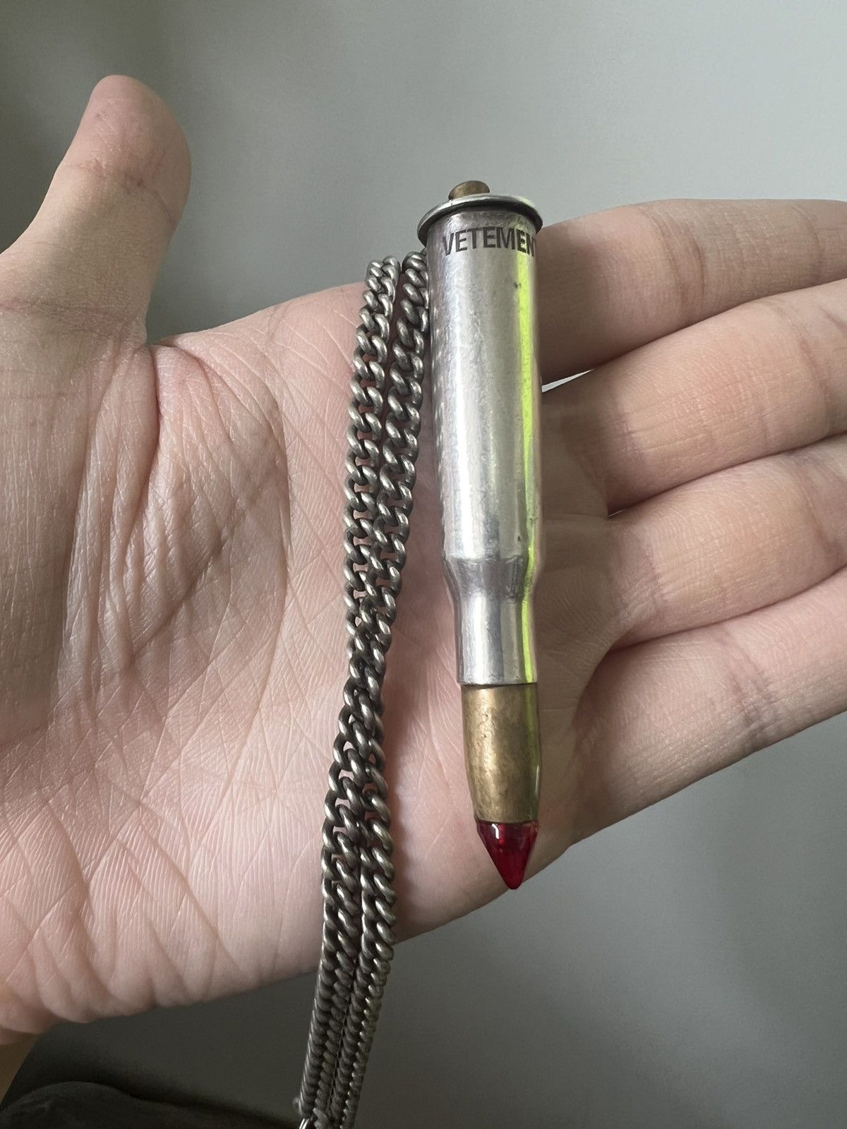Vetements Vetements Crystal Bullet Necklace Grailed