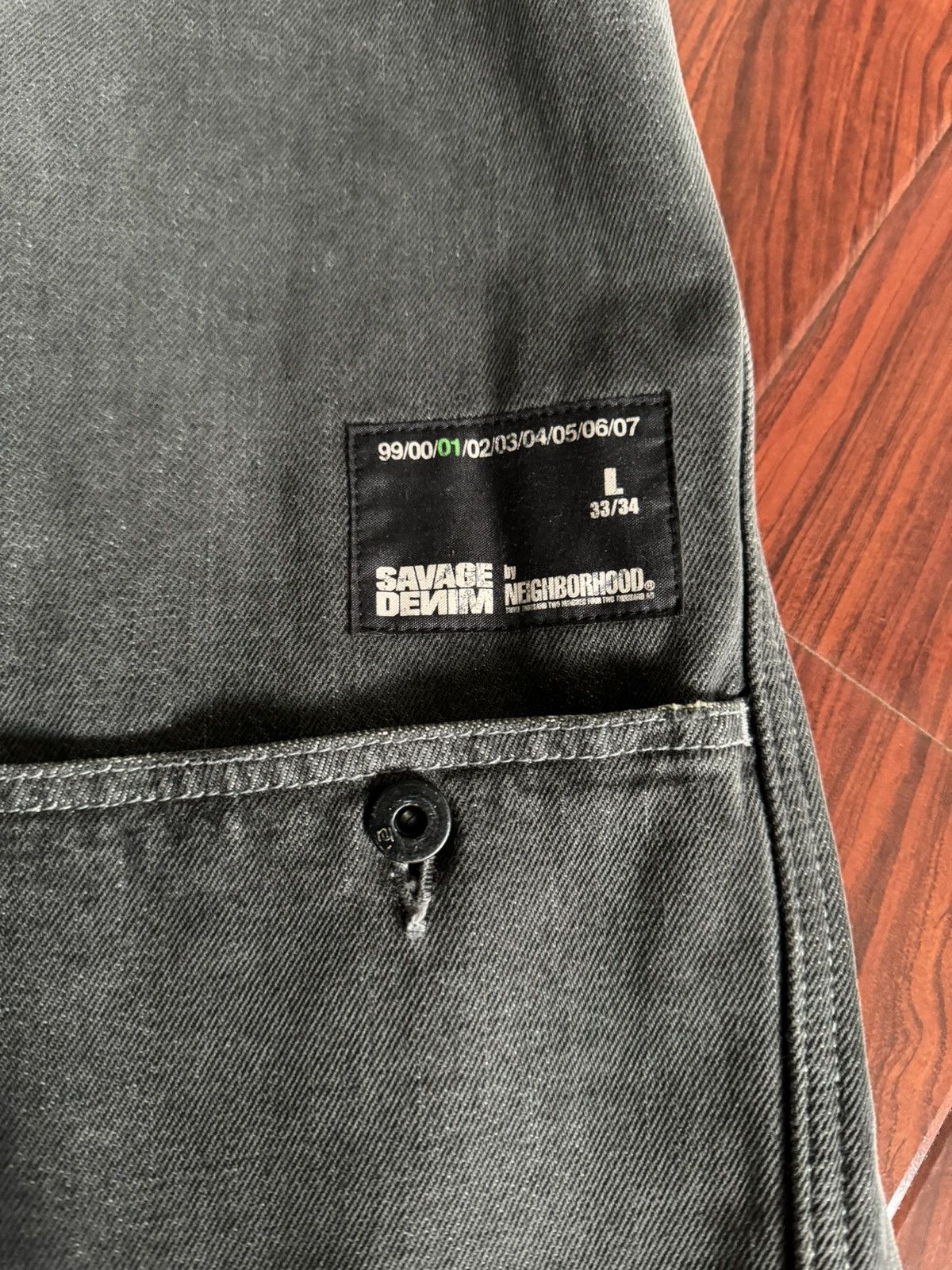 Neighborhood NEIGHBORHOOD SAVAGE DENIM WASHED AND REPAIRED CHORE COAT Size US L / EU 52-54 / 3 - 6 Thumbnail