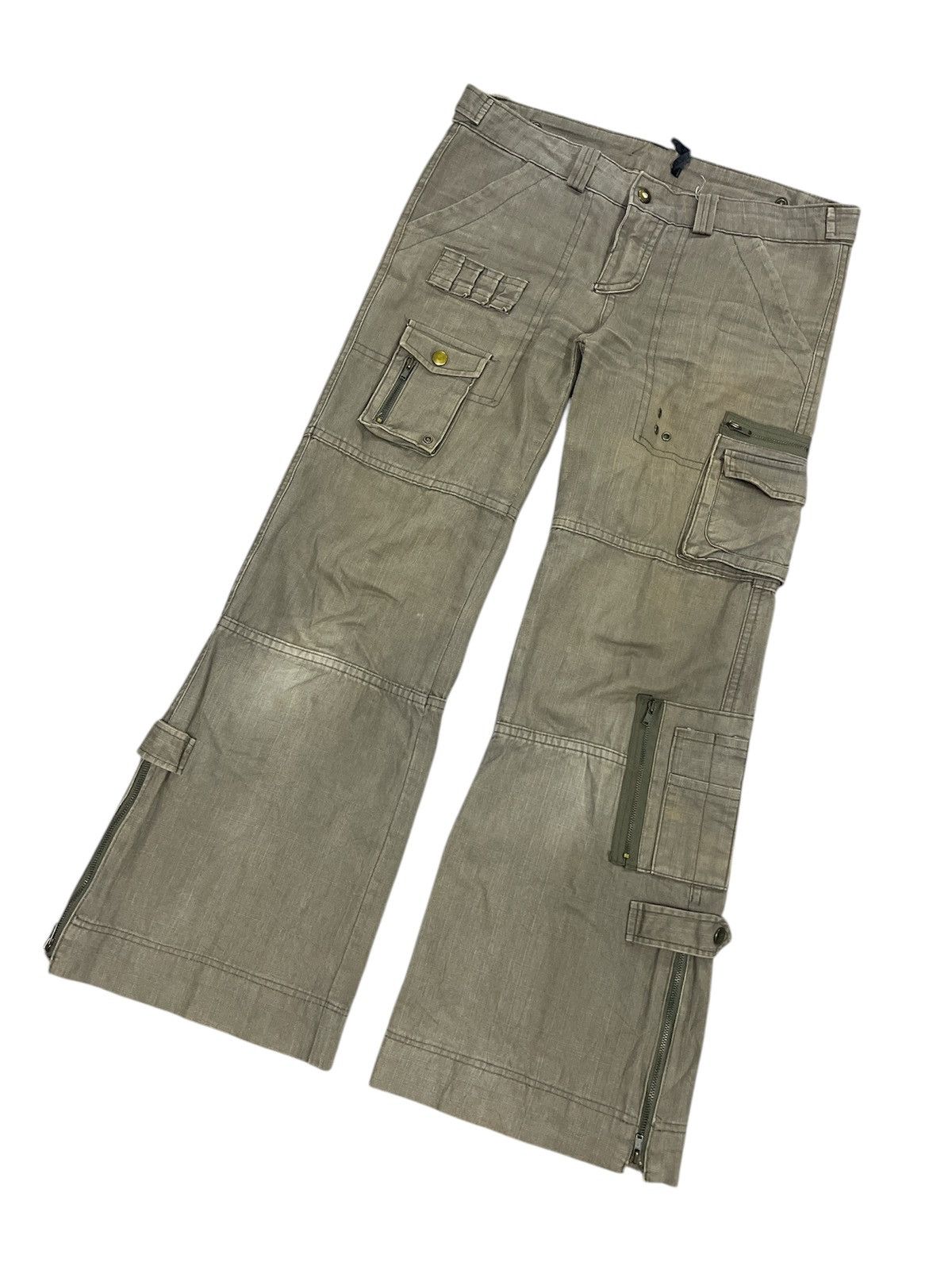 Designer × Japanese Brand FLARED🔥CARGO COTTON PANT Size US 31 - 5 Thumbnail