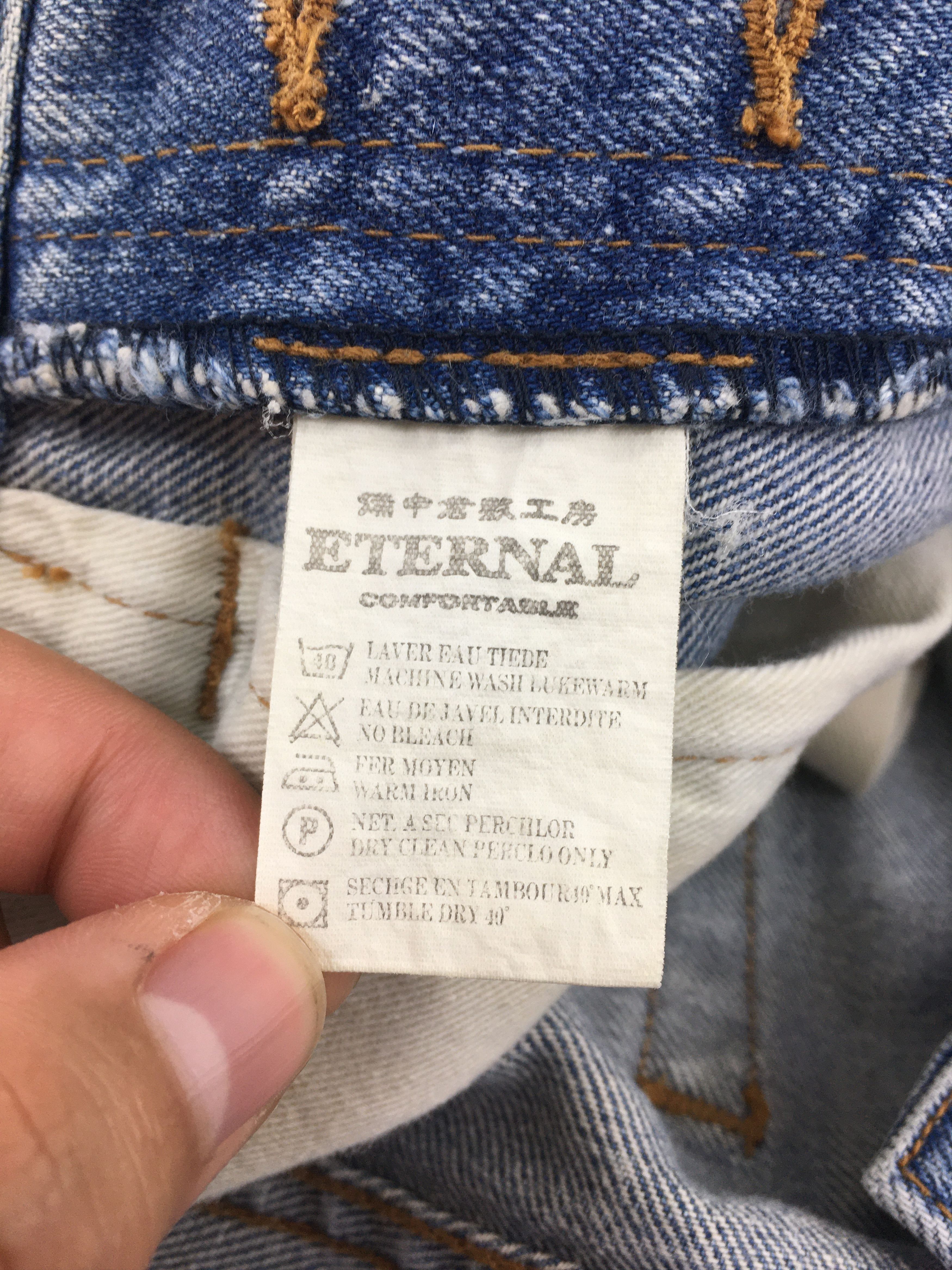 Eternal Size 31x31.5 Vintage Eternal Low Rise Distressed Jeans S551 Size US 31 - 13 Thumbnail