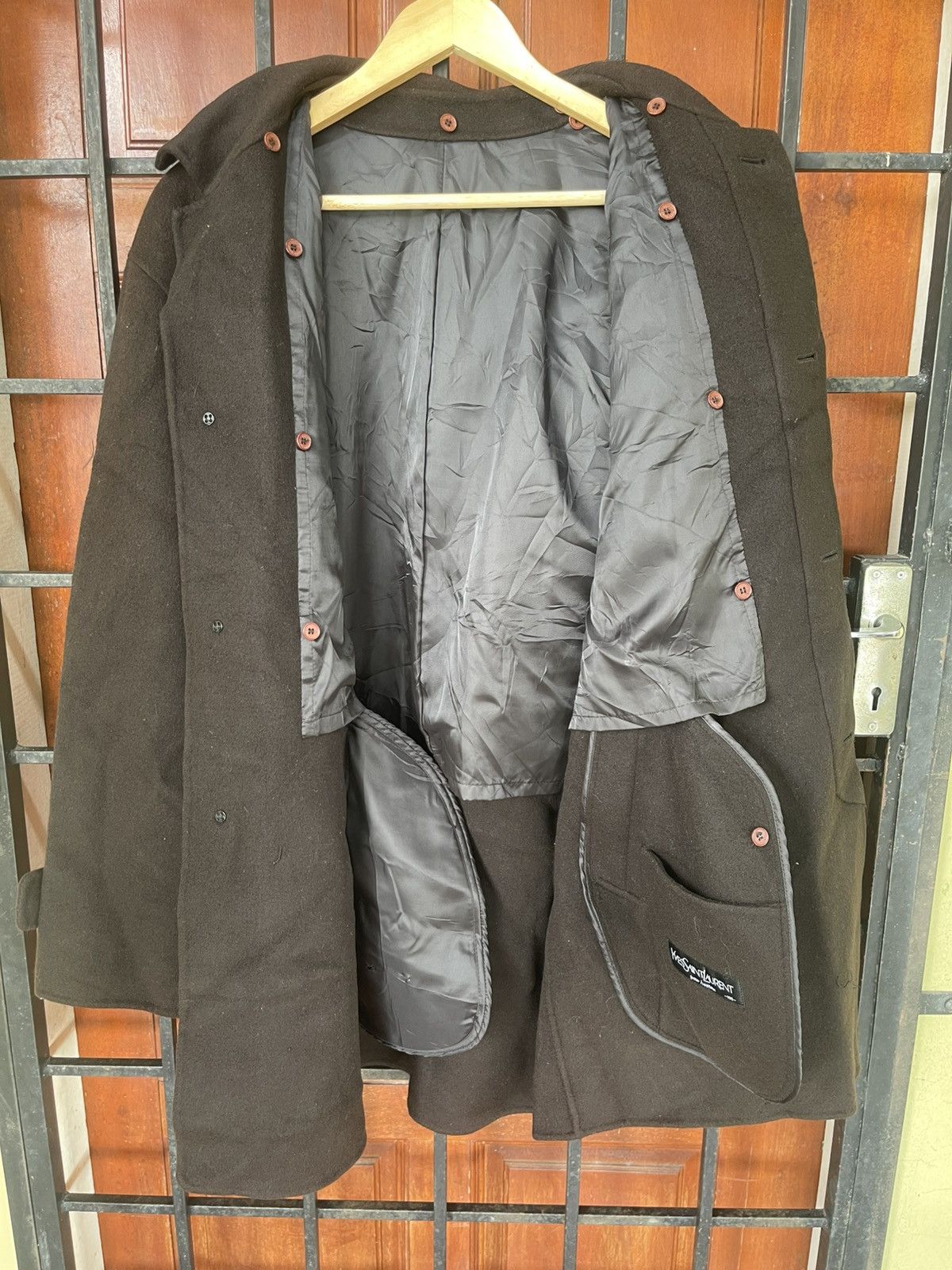 Yves Saint Laurent Vintage’s Ysl yves saint laurent wool long coat Size US L / EU 52-54 / 3 - 10 Thumbnail