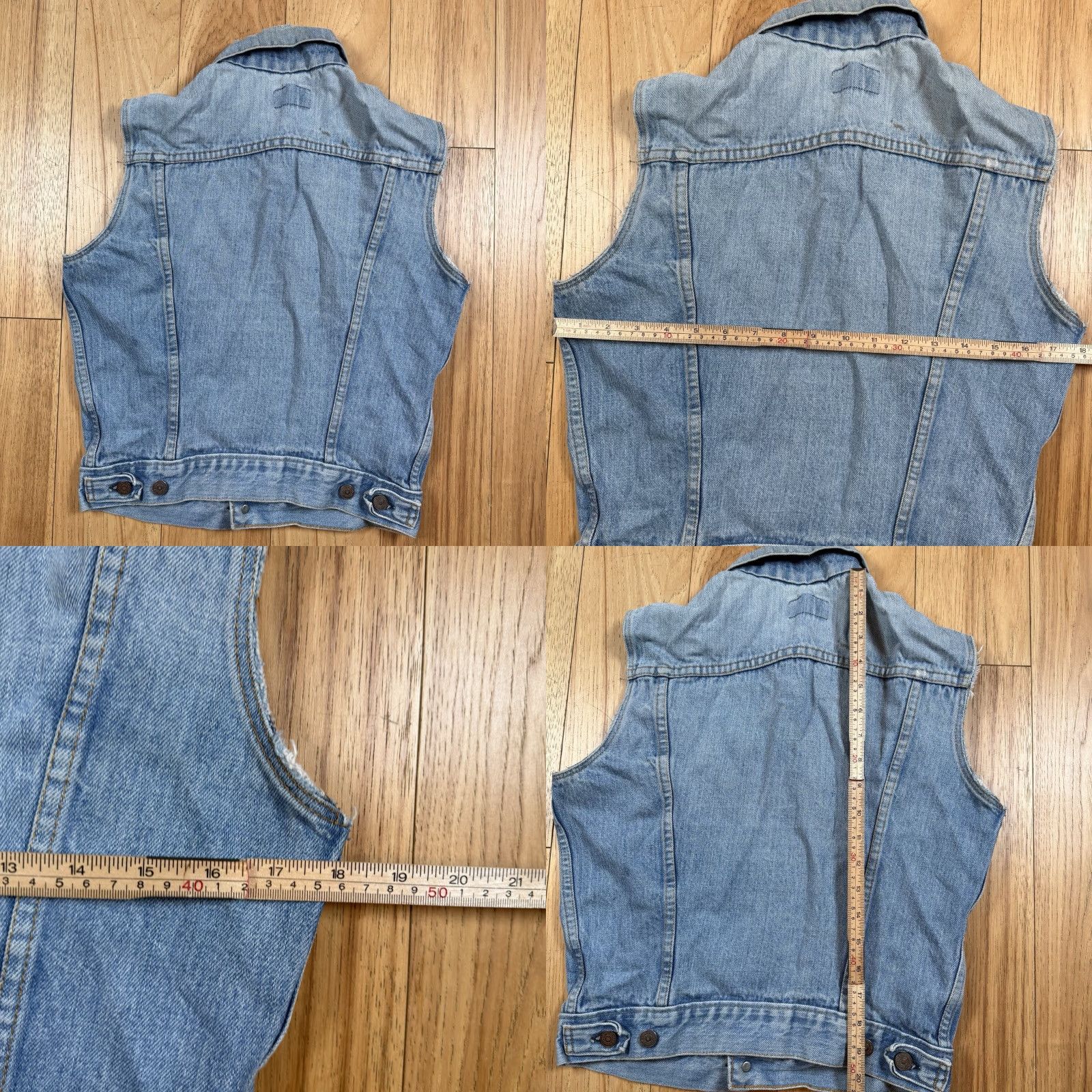 Levi's VTG Levi's Denim Cutoff Vest Mens M Biker Light Wash 75505 Blue Cotton Denim Vest Men Size US M / EU 48-50 / 2 - 8 Thumbnail