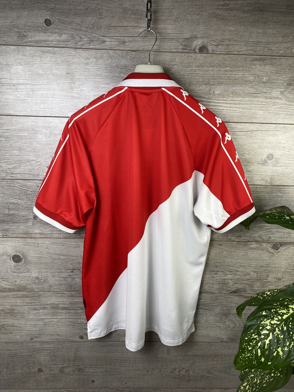 Club Monaco × Kappa × Vintage 🔥 Kappa A S Monaco Soccer tees football Home Vintage Rare Size US XL / EU 56 / 4 - 5 Thumbnail