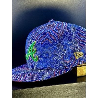 New Era Atlanta Braves Silk Road 59FIFTY Hat Russet Sunset 2000 ASG Size ONE SIZE - 4 Thumbnail