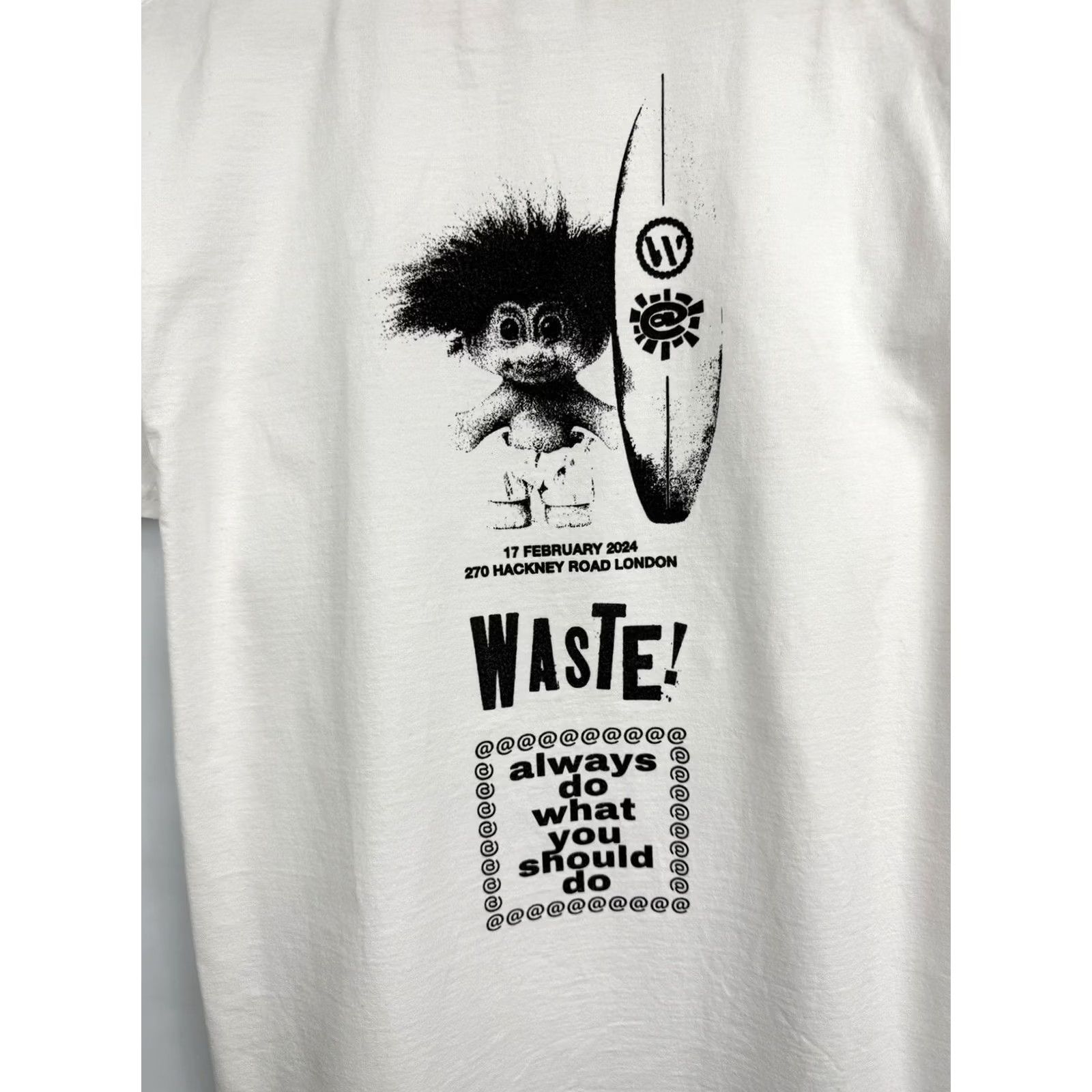 Vintage ADWYSD Always Do What You Should Do Waste London 2024 T-Shirt M White Russell Athletics Mens Shirt Size US M / EU 48-50 / 2 - 8 Thumbnail