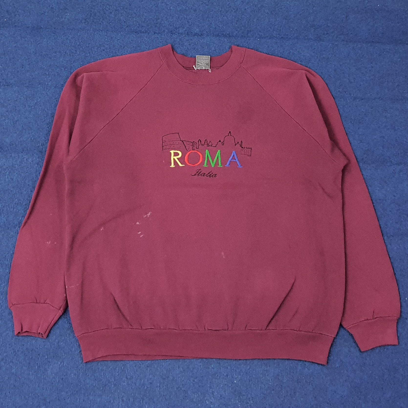Vintage ROMA Italia Embroidery Sweatshirt C263N9