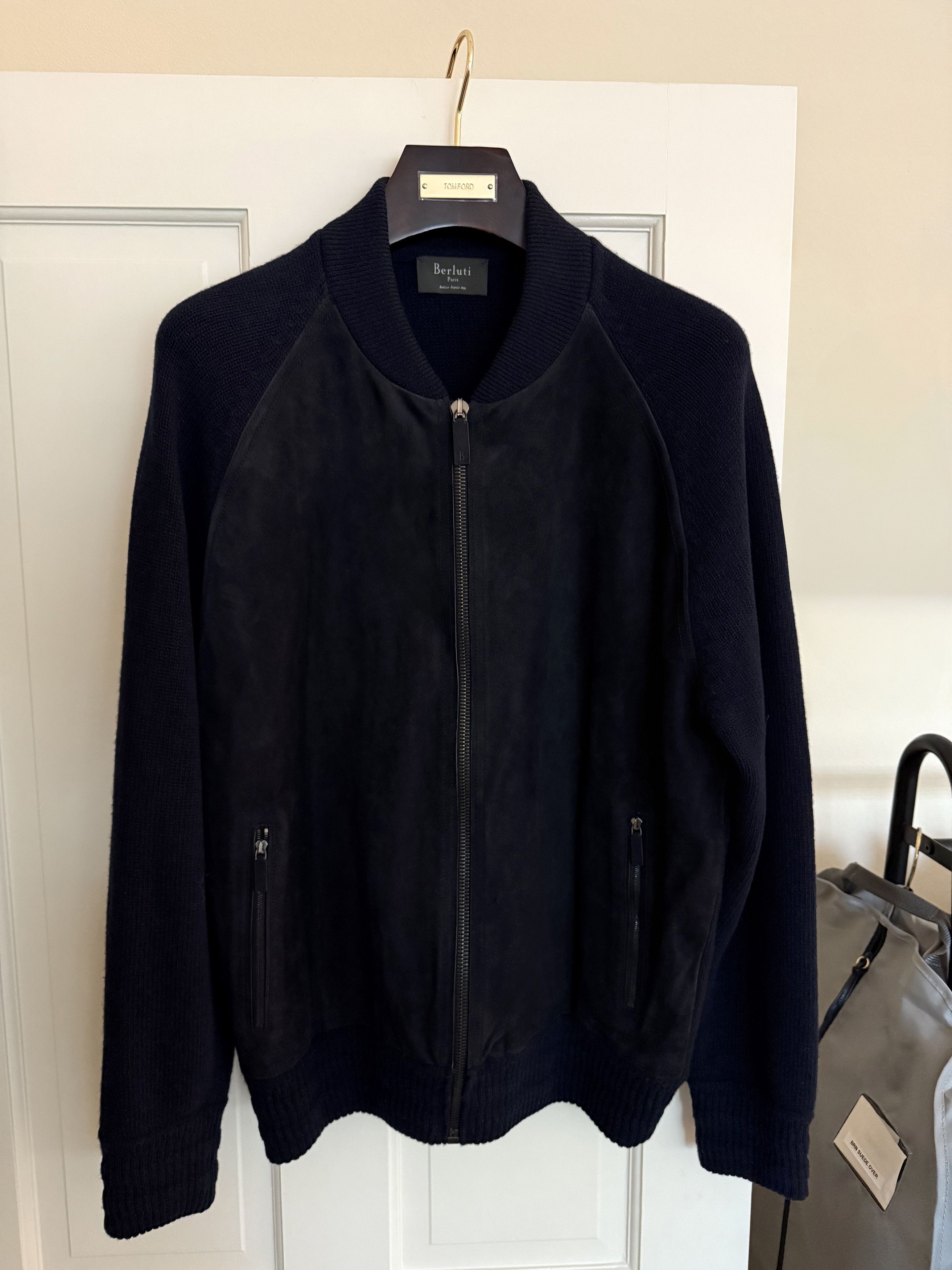Berluti Fits L, Rare Haider (new designer of TOM FORD) Suede Knit Size US XL / EU 56 / 4 - 8 Thumbnail