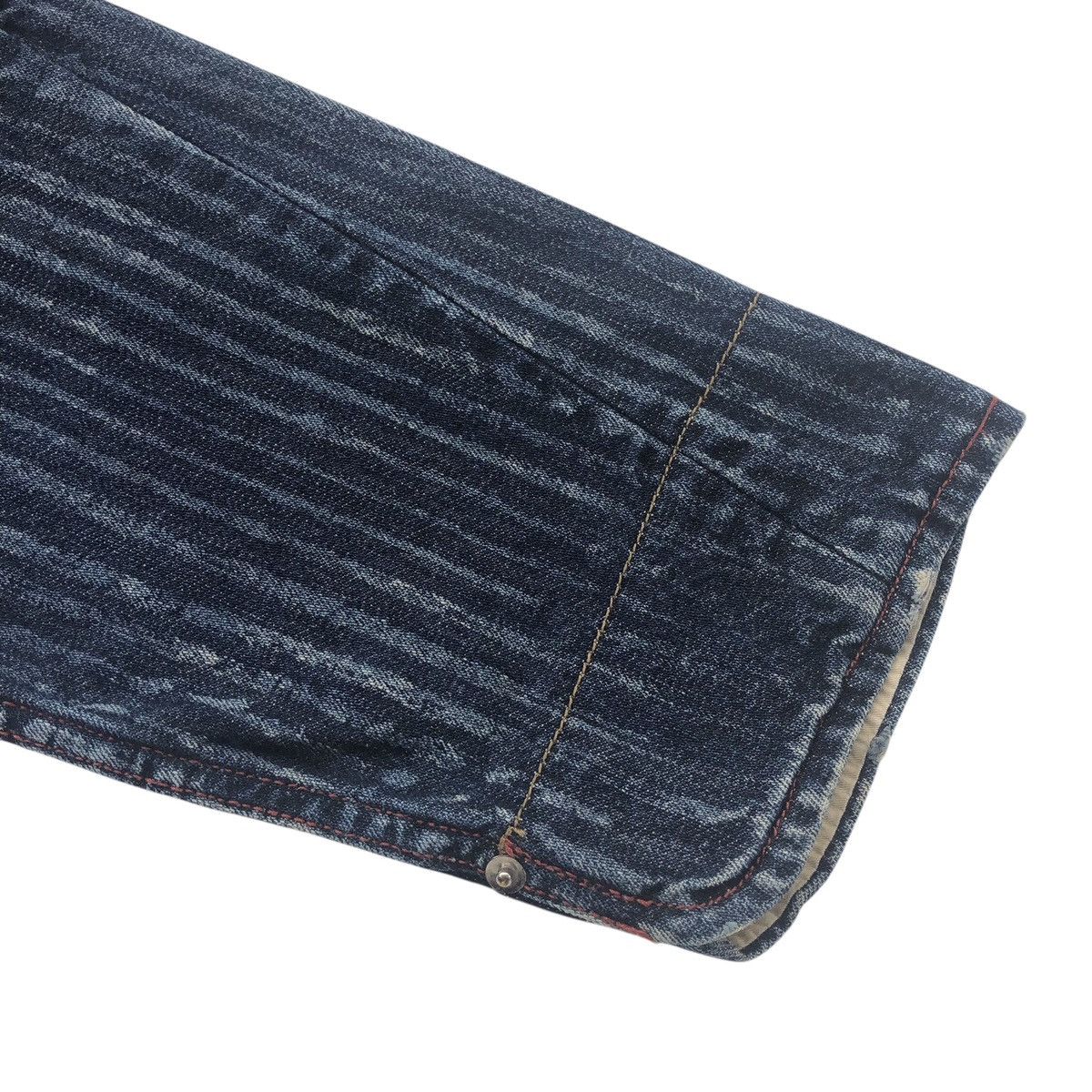 Japanese Brand Japanese Pwpl Riot Striped Indigo Workers Chore Denim Jacket Size US L / EU 52-54 / 3 - 9 Thumbnail