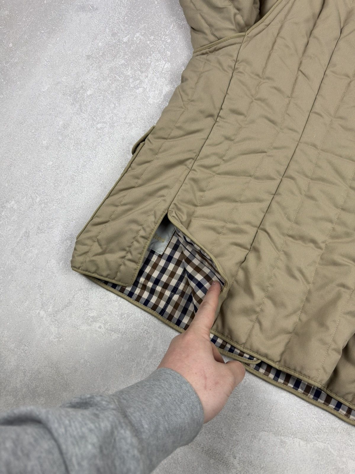 Aquascutum Vintage Aquascutum Quilted 2 in 1 Beige Jacket Gilet Nova Size M / US 6-8 / IT 42-44 - 23 Thumbnail