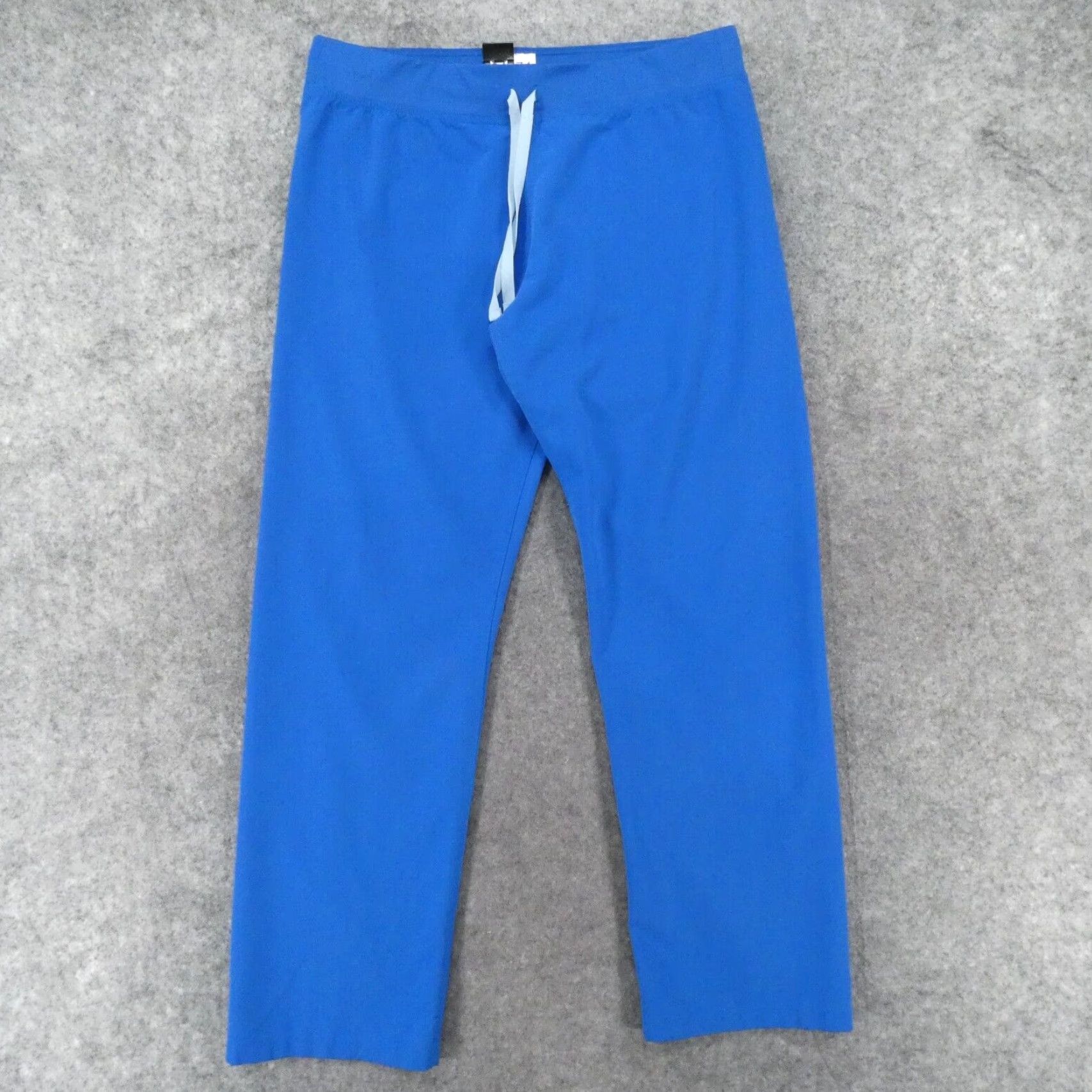 Vintage Figs Technical Collection Scrub Pants Adult Large Blue w Drawstring Size US 33 - 2 Thumbnail