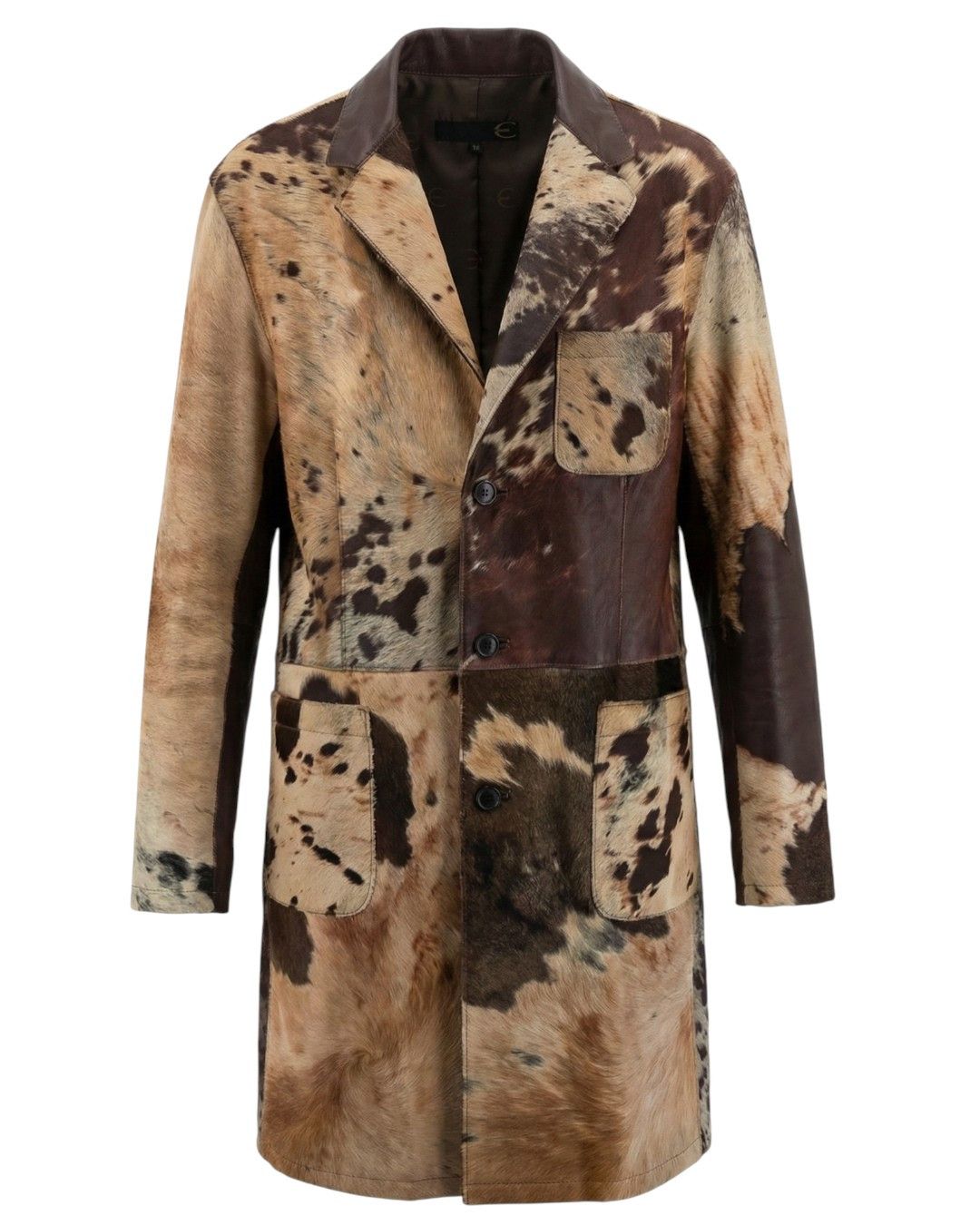 Roberto Cavalli ARCHIVE PONY HAIR CALFSKIN LEATHER COAT Size US L / EU 52-54 / 3 - 1 Thumbnail