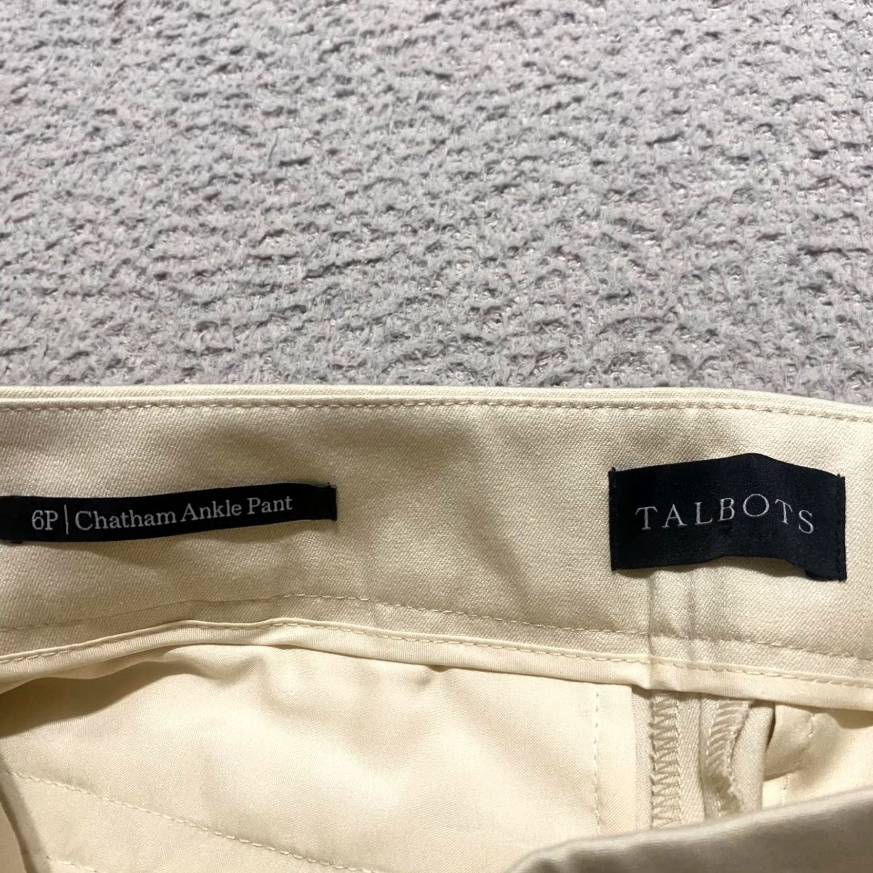 Talbots Talbots Pants Beige Straight Leg 6P Petites Woman Adult Regular Ankle Mul Si— Size 30" / US 8 / IT 44 - 3 Thumbnail