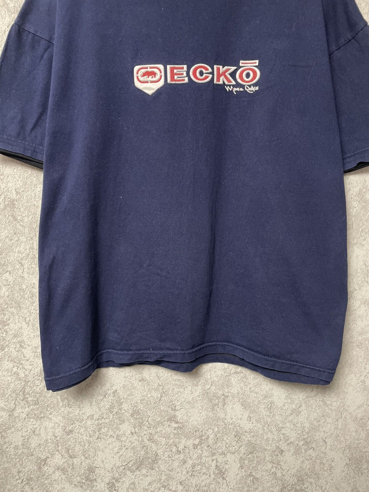 Ecko Unltd. Vintage Ecko Unltd Navy Blue Oversized Fit T-Shirt 90s Size US L / EU 52-54 / 3 - 3 Thumbnail