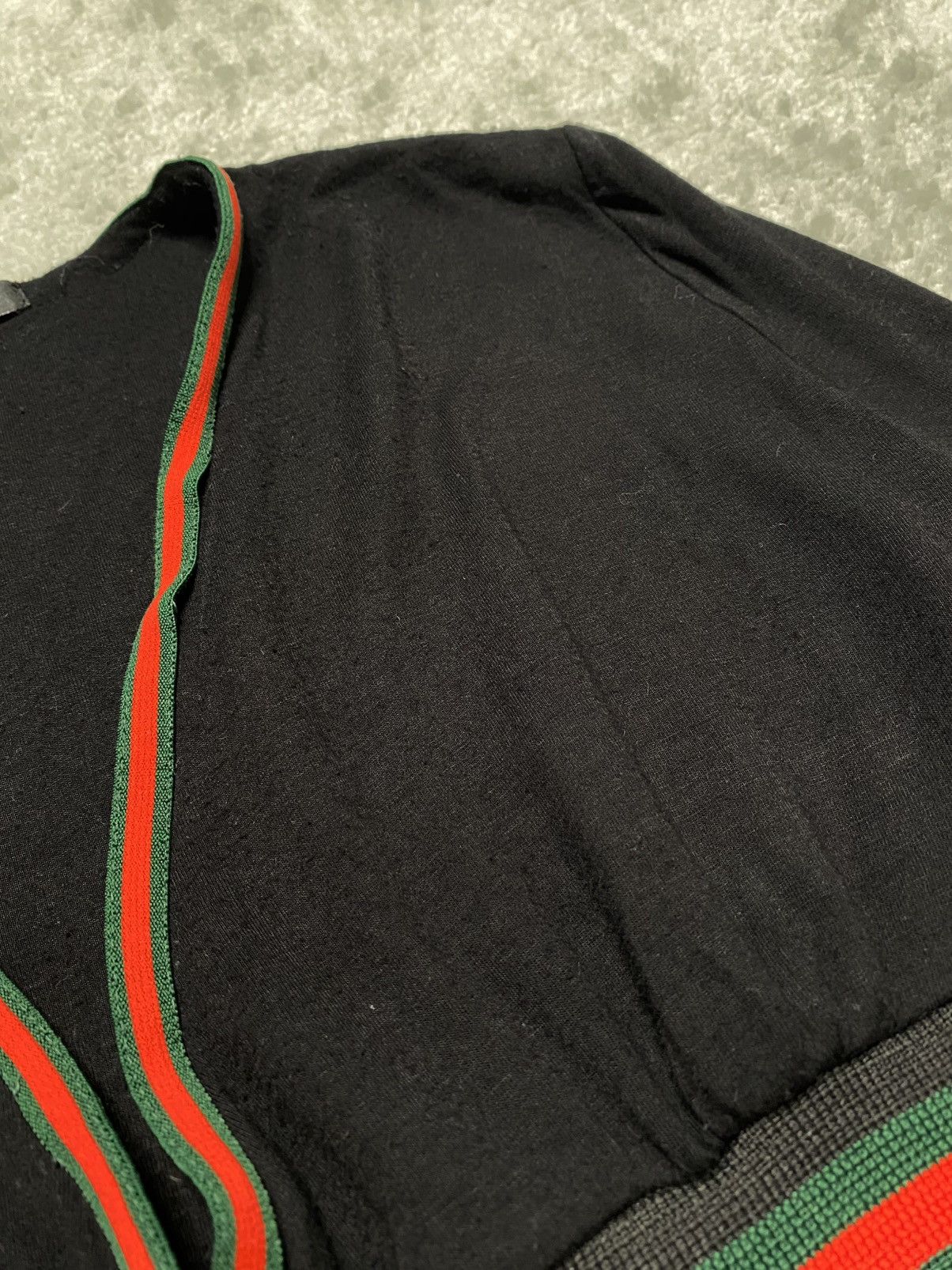 Gucci Vintage Black Basic Longsleeve T-shirt Tee Gucci Logo Lampas Size M / US 6-8 / IT 42-44 - 6 Thumbnail