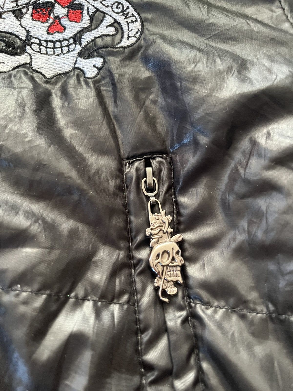 Ed Hardy Ed Hardy by Christian Audigier Leather Jacet Size US S / EU 44-46 / 1 - 7 Thumbnail