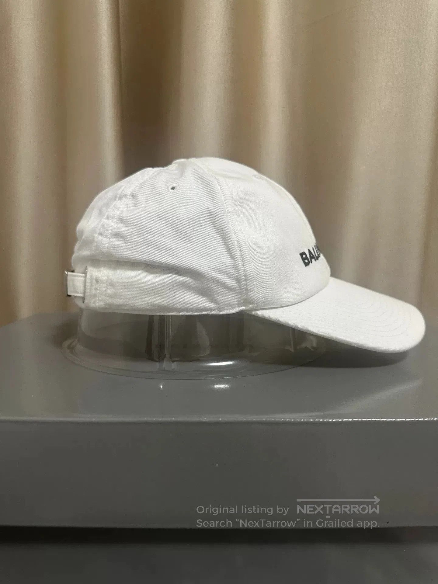 Balenciaga balenciaga embroidered logo baseball cap white. Size ONE SIZE - 2 Thumbnail