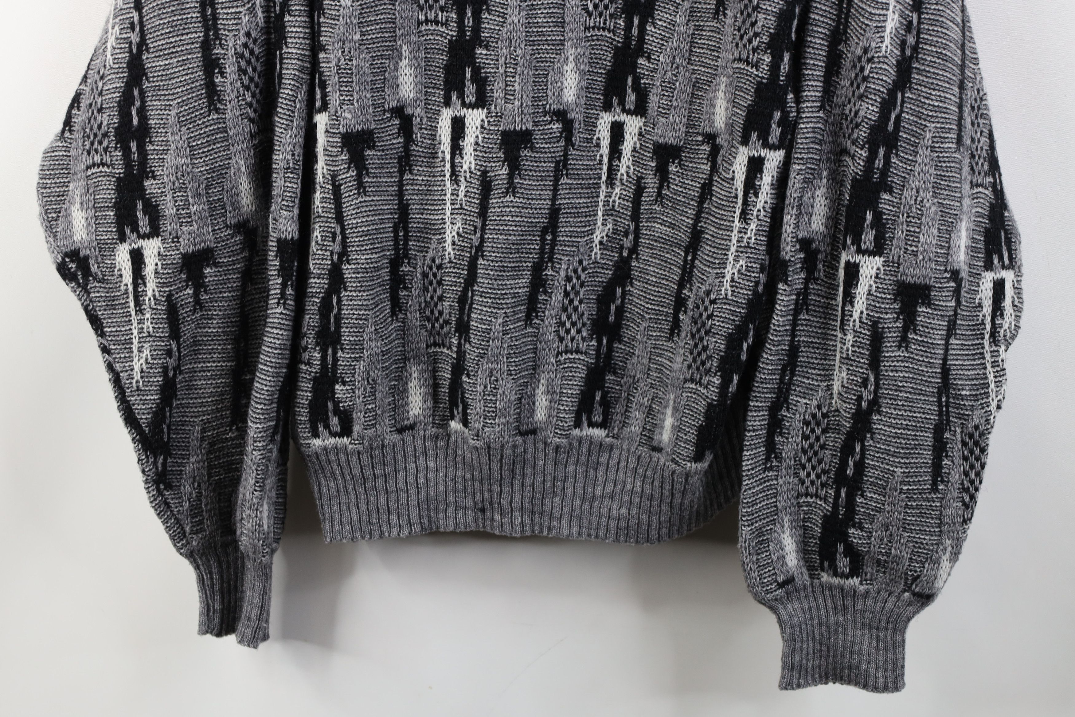 Vintage Vintage 90s Streetwear Wool Blend Knit Crewneck Sweater Size M / US 6-8 / IT 42-44 - 3 Thumbnail