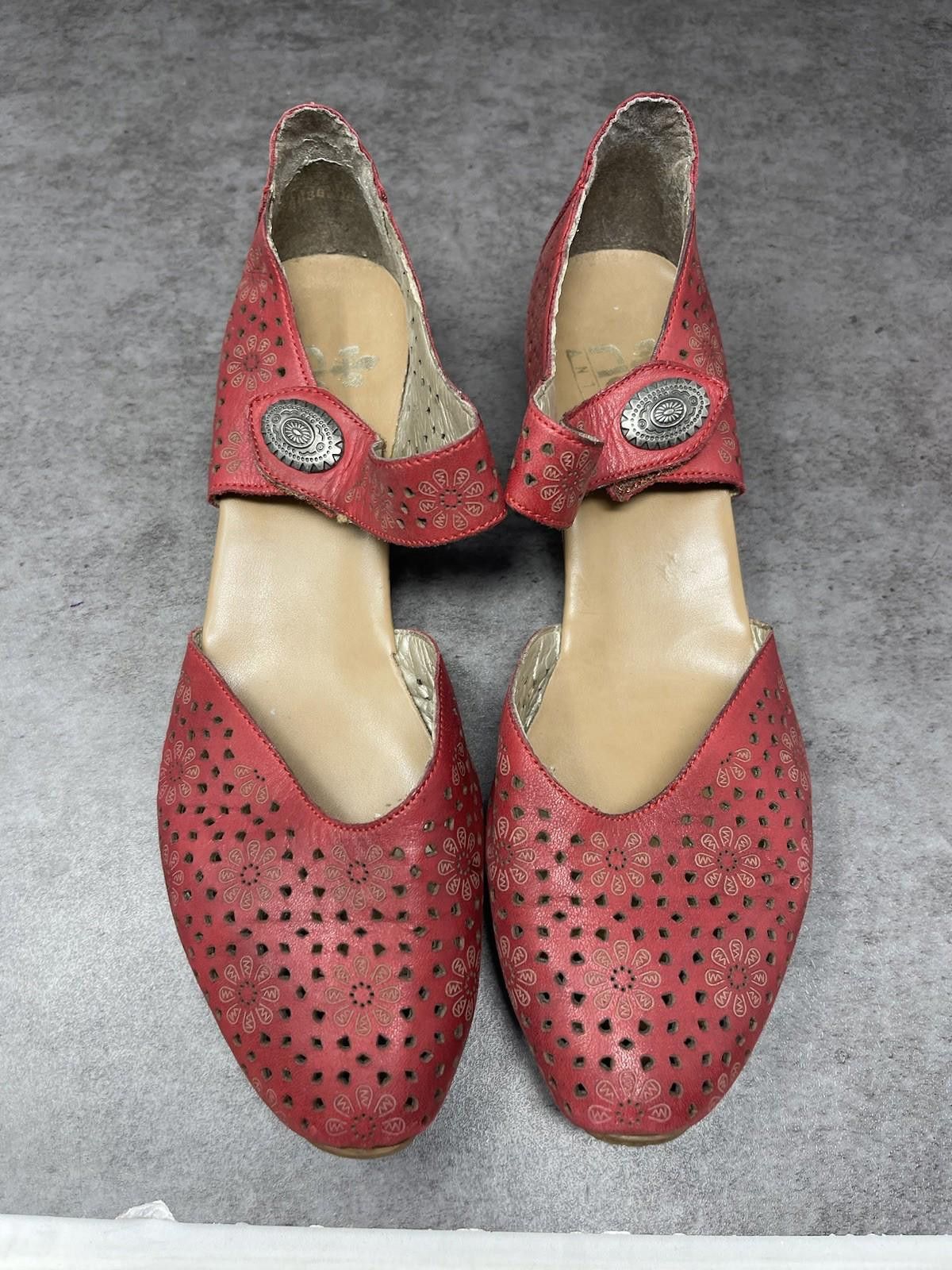 Rieker Rieker Mirjam 53 Shoes Womens Size 11 (42) Red Leather Size US 11 / IT 41 - 10 Thumbnail