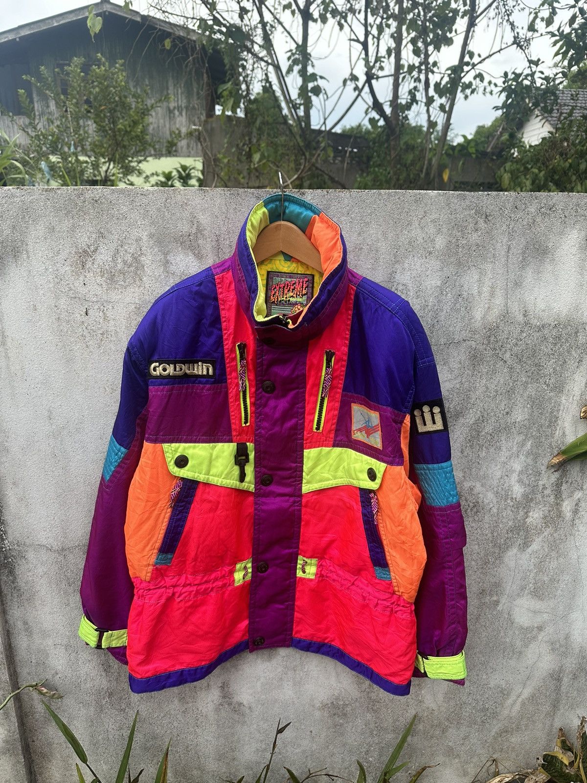 Japanese Brand Extreme line by Golwin multicolor ski jacket Size US L / EU 52-54 / 3 - 1 Thumbnail