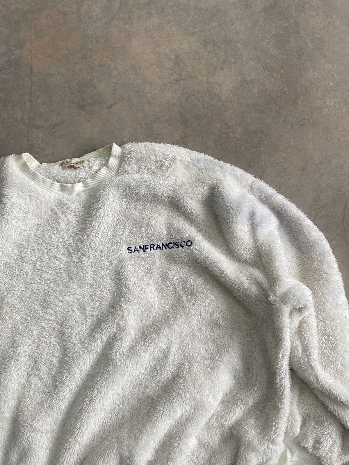 Vintage FLEECE SAN FRANCISCO SWEATSHIRT FLUFFY HAIRY MOHAIR Size US M / EU 48-50 / 2 - 6 Thumbnail