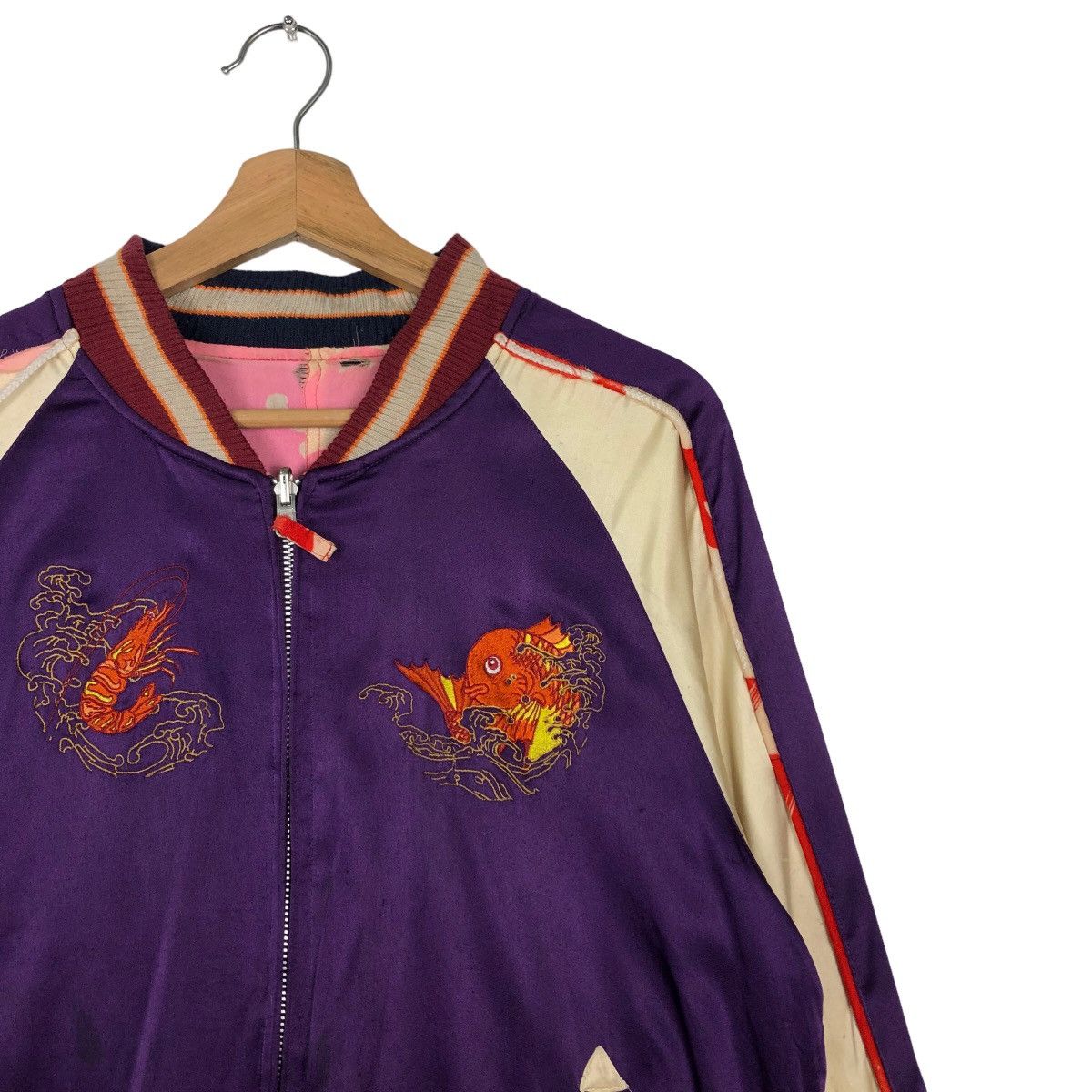 Japanese Brand 🔥90s Vintage Japaneseaioha Sukajan Souvenir Jacket Big Logo Size US M / EU 48-50 / 2 - 5 Thumbnail