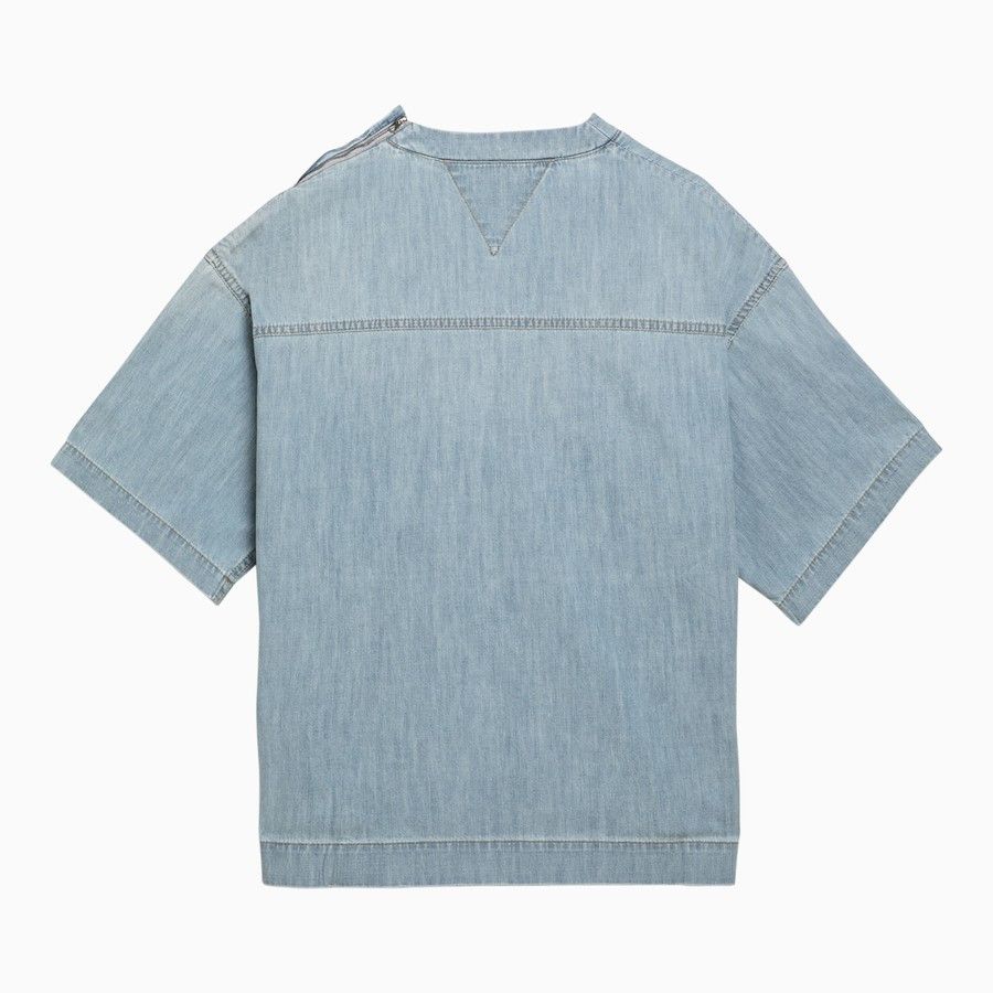 Bottega Veneta o1d2blof0824 T-Shirts in Light Blue Size S / US 4 / IT 40 - 2 Thumbnail