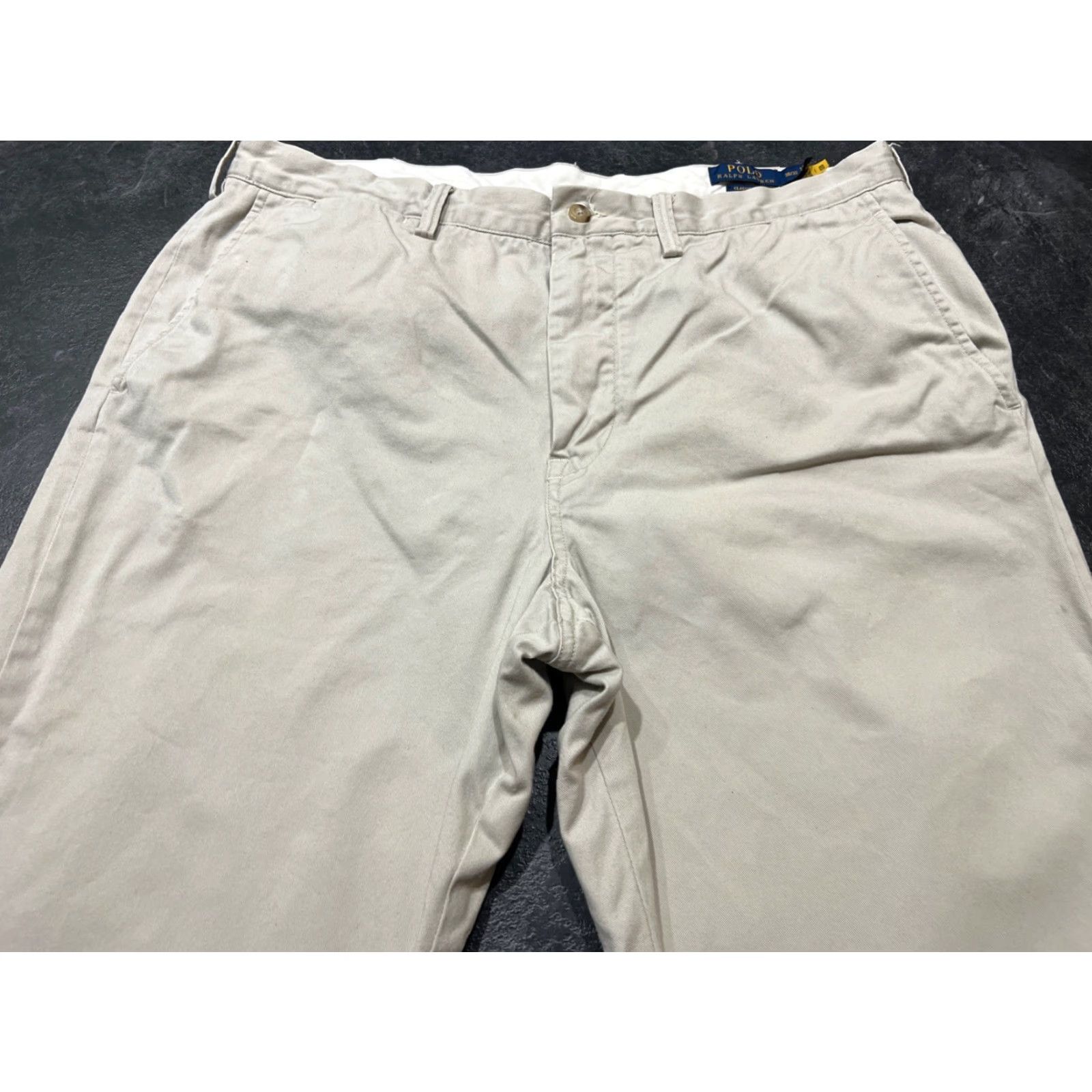 Polo Ralph Lauren VINTAGE Polo Ralph Lauren Men Chino Pants Size 38x32 Straight Fit Casual Beige Cotton Spandex Size US M / EU 48-50 / 2 - 2 Thumbnail