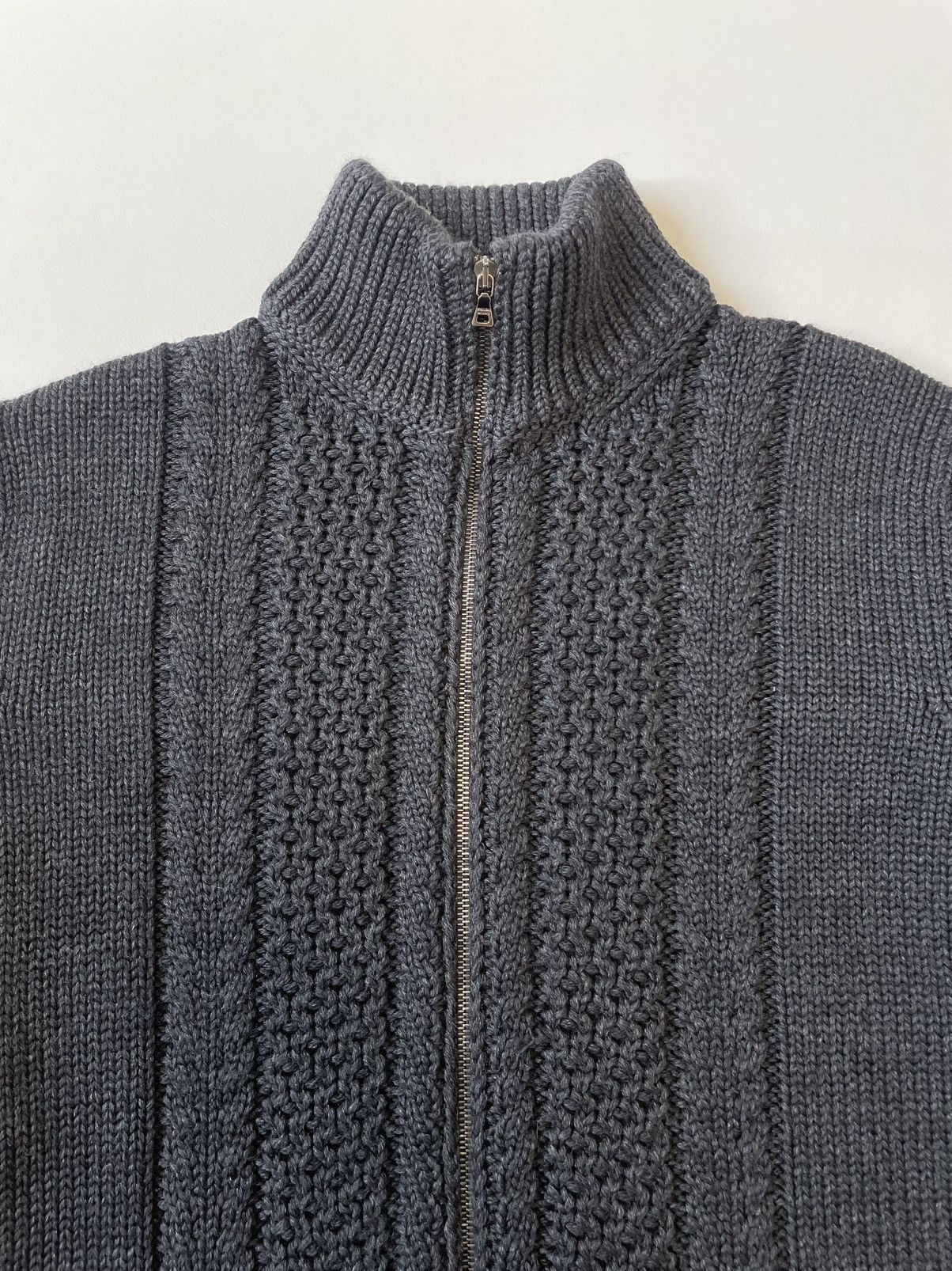 Prada A/W 10 Heavy Wool Drivers Zip Cardigan Size US L / EU 52-54 / 3 - 3 Thumbnail