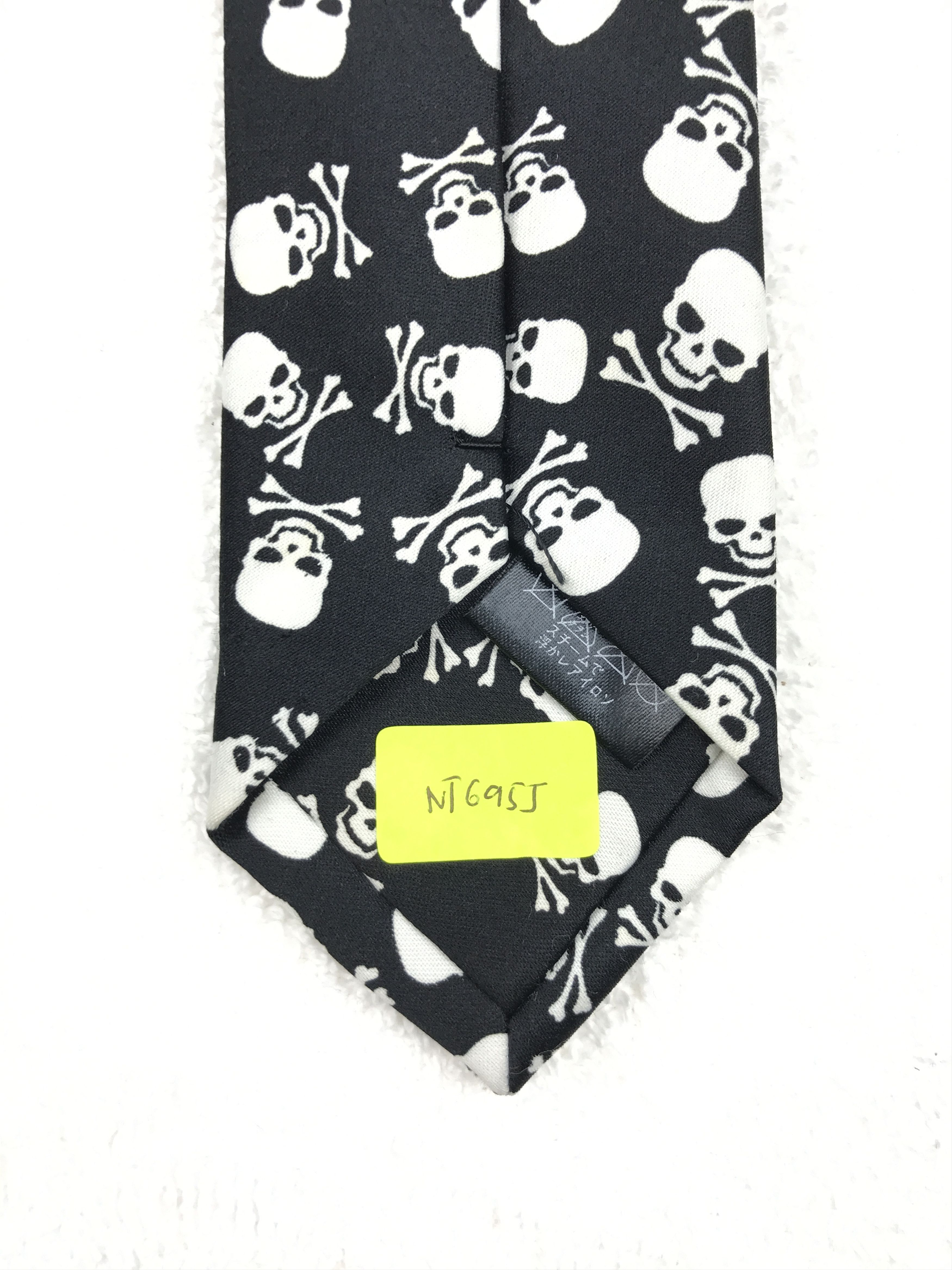 Designer × Vintage Vintage Skulls Silk Necktie Size ONE SIZE - 7 Thumbnail
