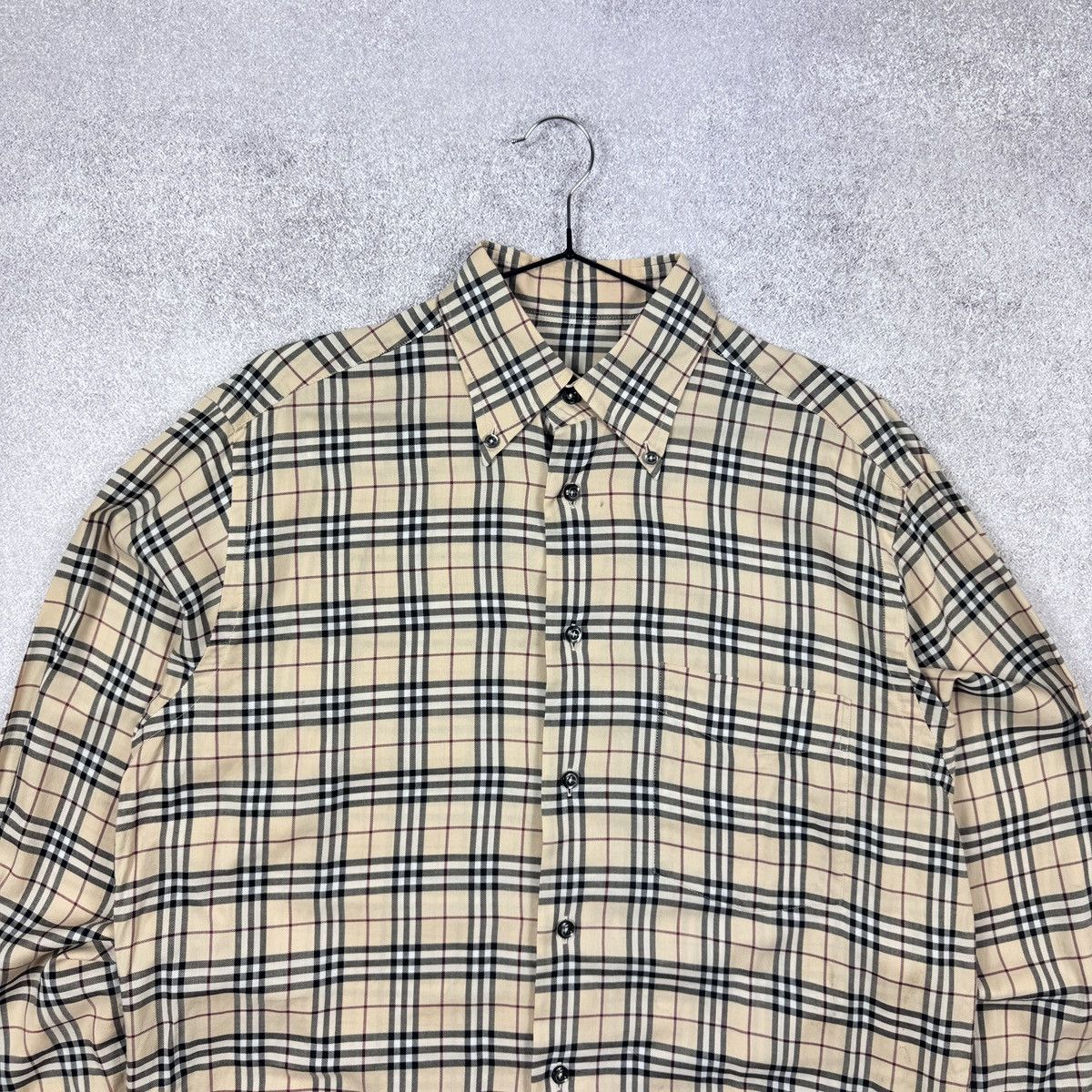 Burberry × Vintage VINTAGE BURBERRY LONDON NOVA CHECK SHIRT SIZE 39 / M Size US M / EU 48-50 / 2 - 2 Thumbnail