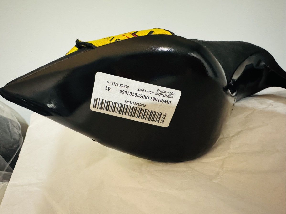 Off-White Off-White Black/Yellow Satin and Logo Canvas Pumps Size 41 Size US 10.5 / IT 40.5 - 11 Thumbnail