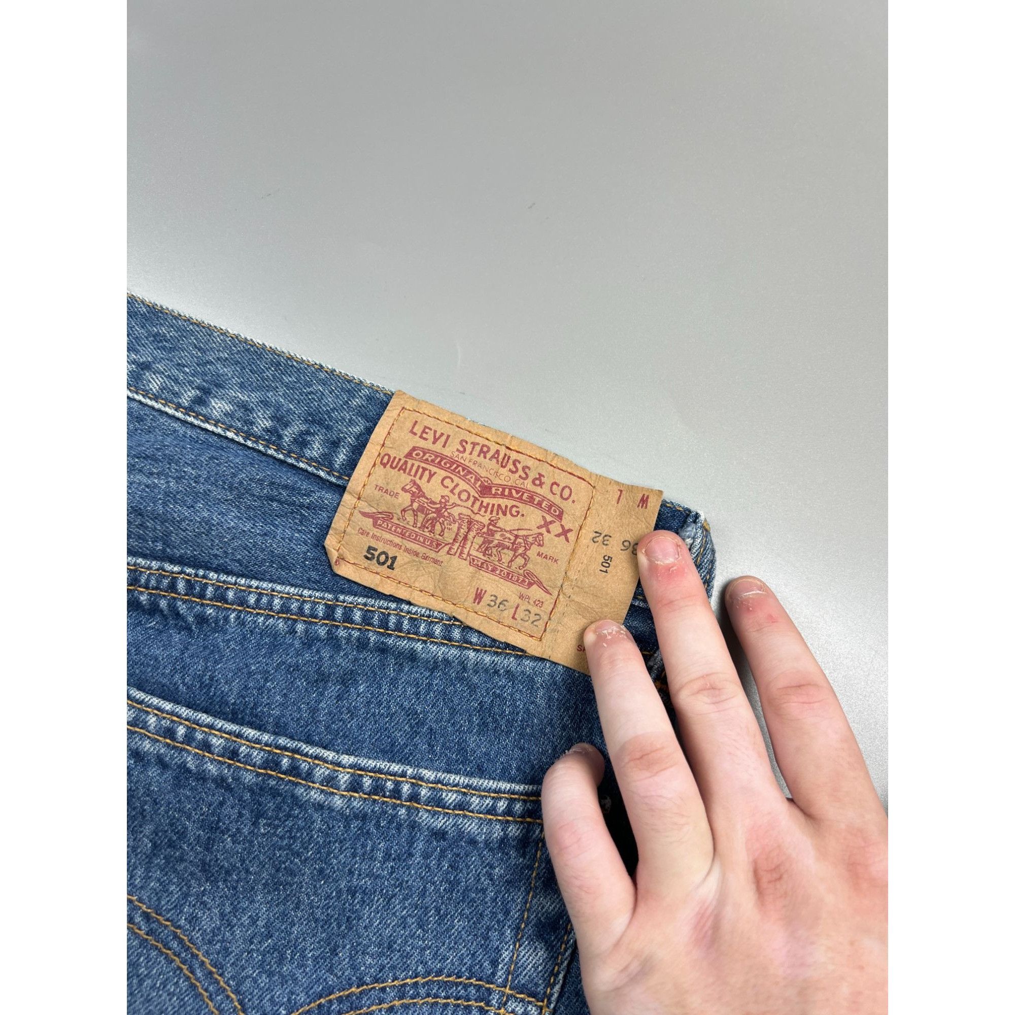 Levi's Levi’s 501 Denim Jeans Pant (Y0924) Size US 36 / EU 52 - 11 Thumbnail