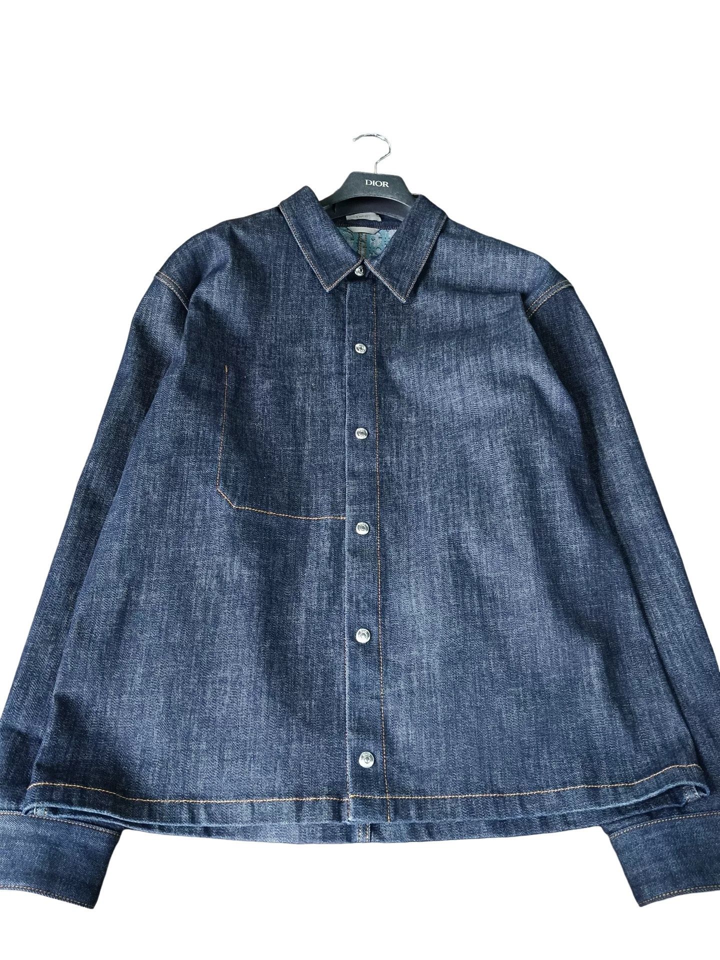Dior Dior Oblique Lining Denim Jacket Size 50 Size US M / EU 48-50 / 2 - 1 Thumbnail