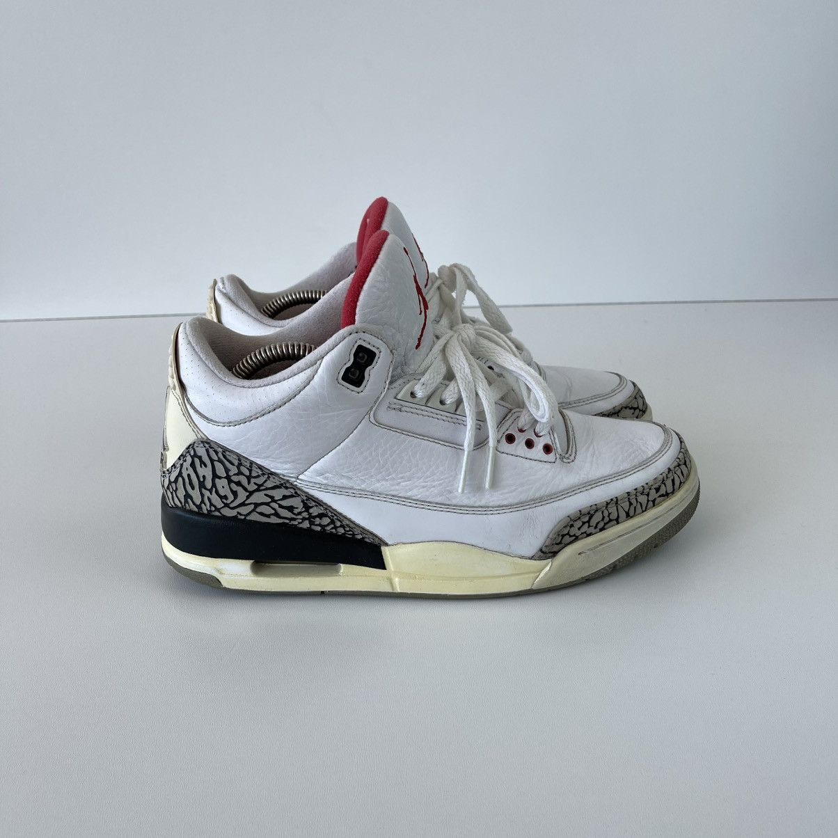 Jordan Brand Nike Air Jordan 3 Retro 2010 Hi-Top Shoes White Cement Rare Size US 8 / EU 41 - 4 Thumbnail