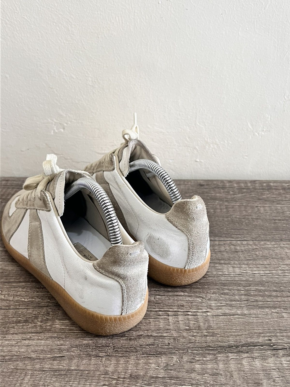 Maison Margiela Gats Replica White-Gray Sneakers Size US 7.5 / IT 37.5 - 9 Thumbnail
