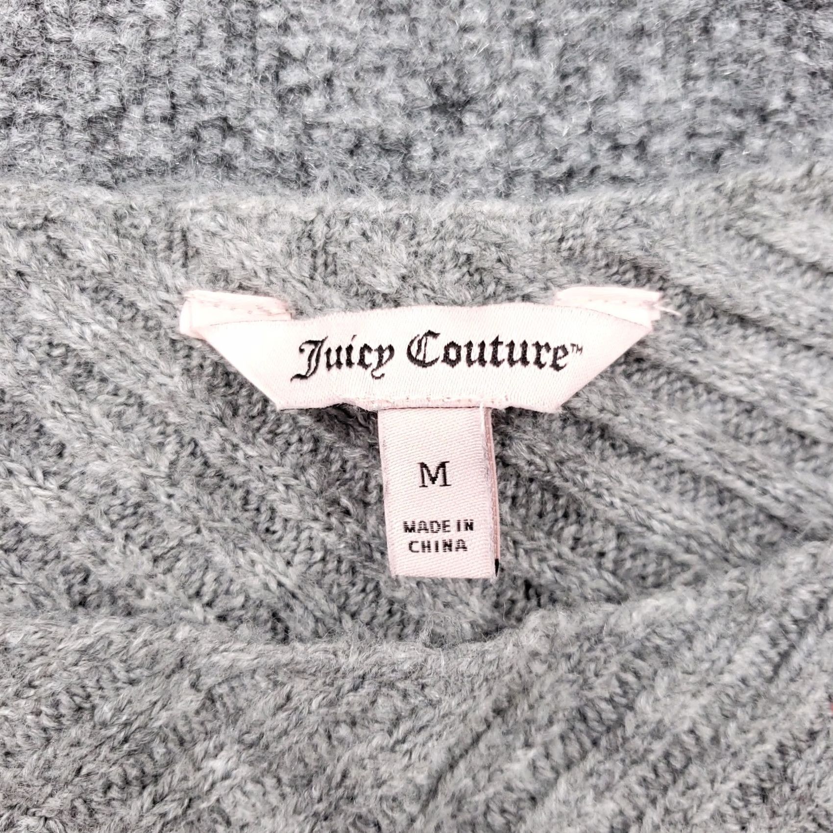 Juicy Couture Juicy Couture Sweater Womens Medium Gray Tunic Boat Neck Dolman Long Sleeves Size M / US 6-8 / IT 42-44 - 3 Thumbnail