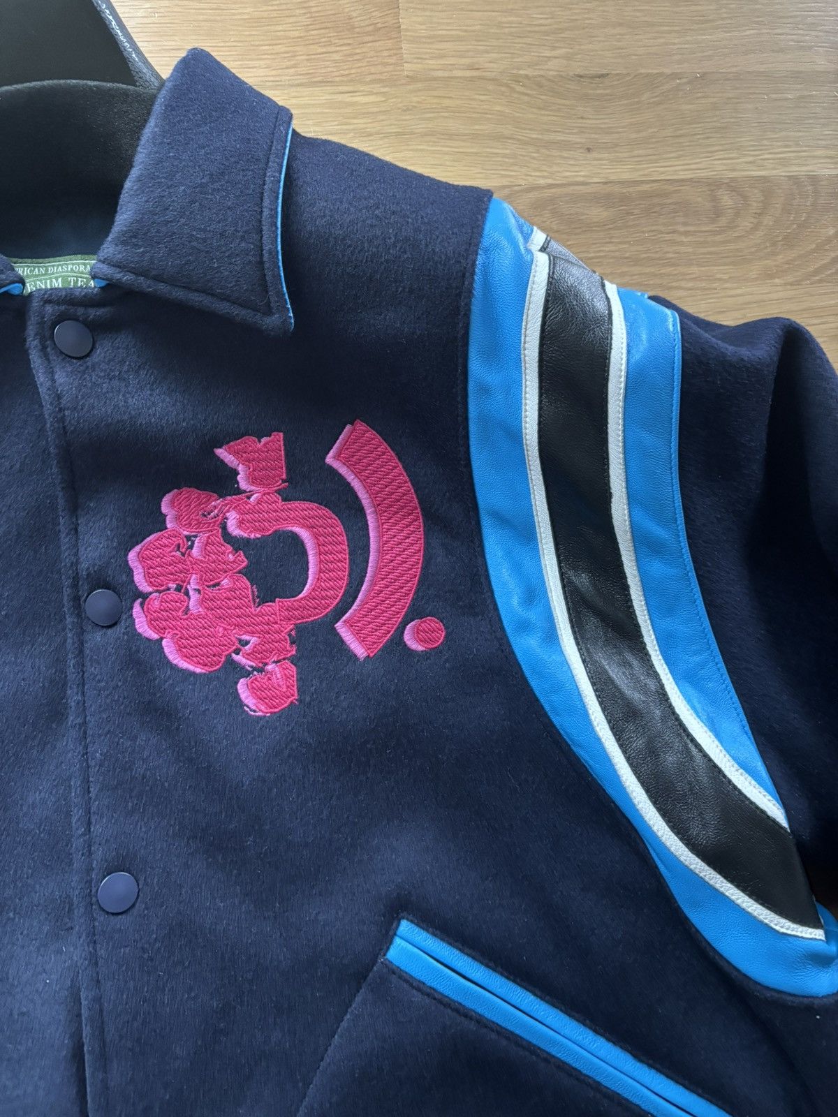 DENIM TEARS Denim Tears Bstroy Tears Varsity Jacket Size US L / EU 52-54 / 3 - 8 Thumbnail