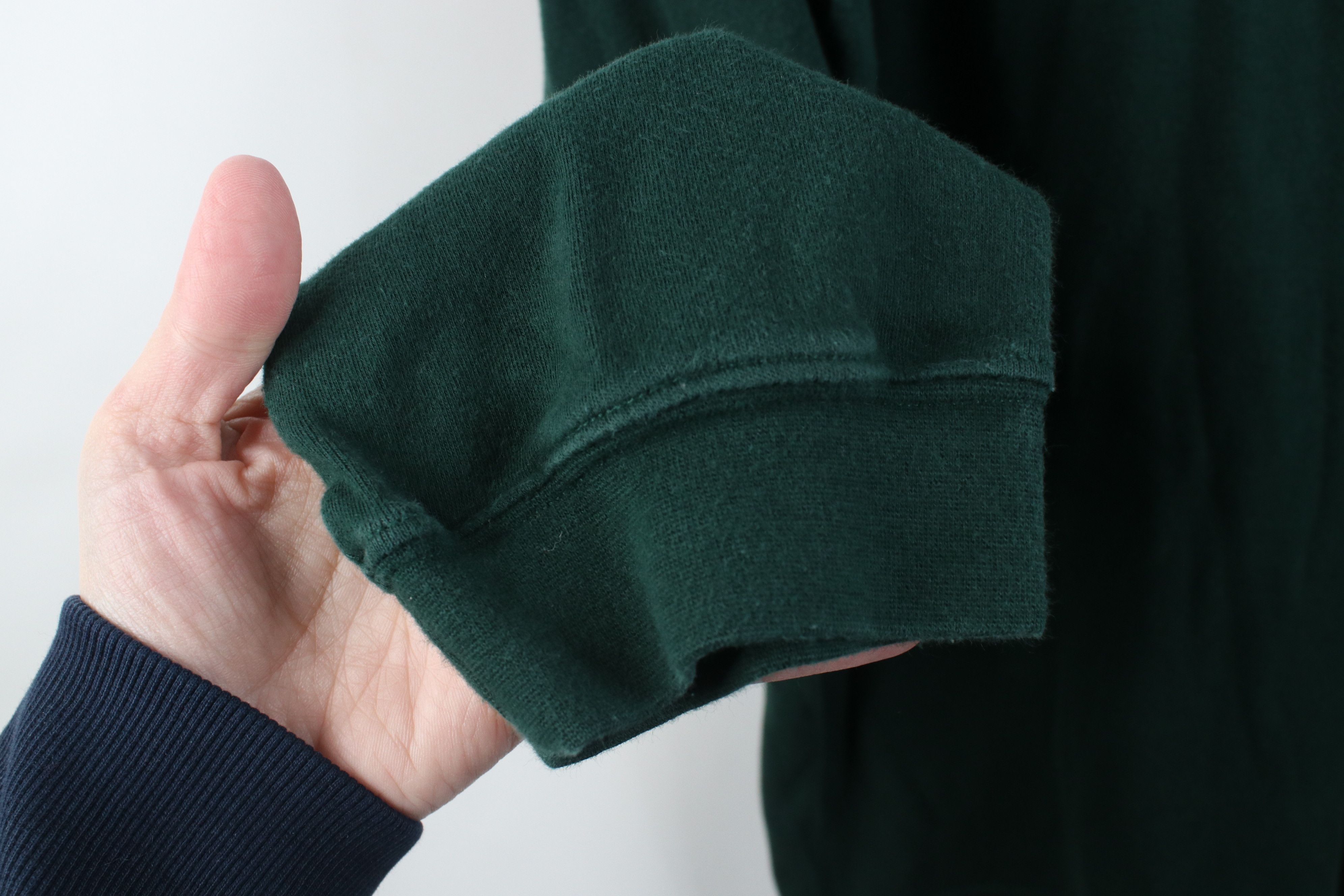 Vintage Vintage 90s Streetwear Cotton Turtleneck T-Shirt Green Size US XL / EU 56 / 4 - 7 Thumbnail