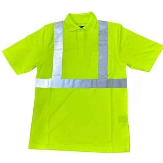 Other Safety Moisture Wicking Boundary Polo Shirt Lime Green Polye Size US XL / EU 56 / 4 - 1 Thumbnail