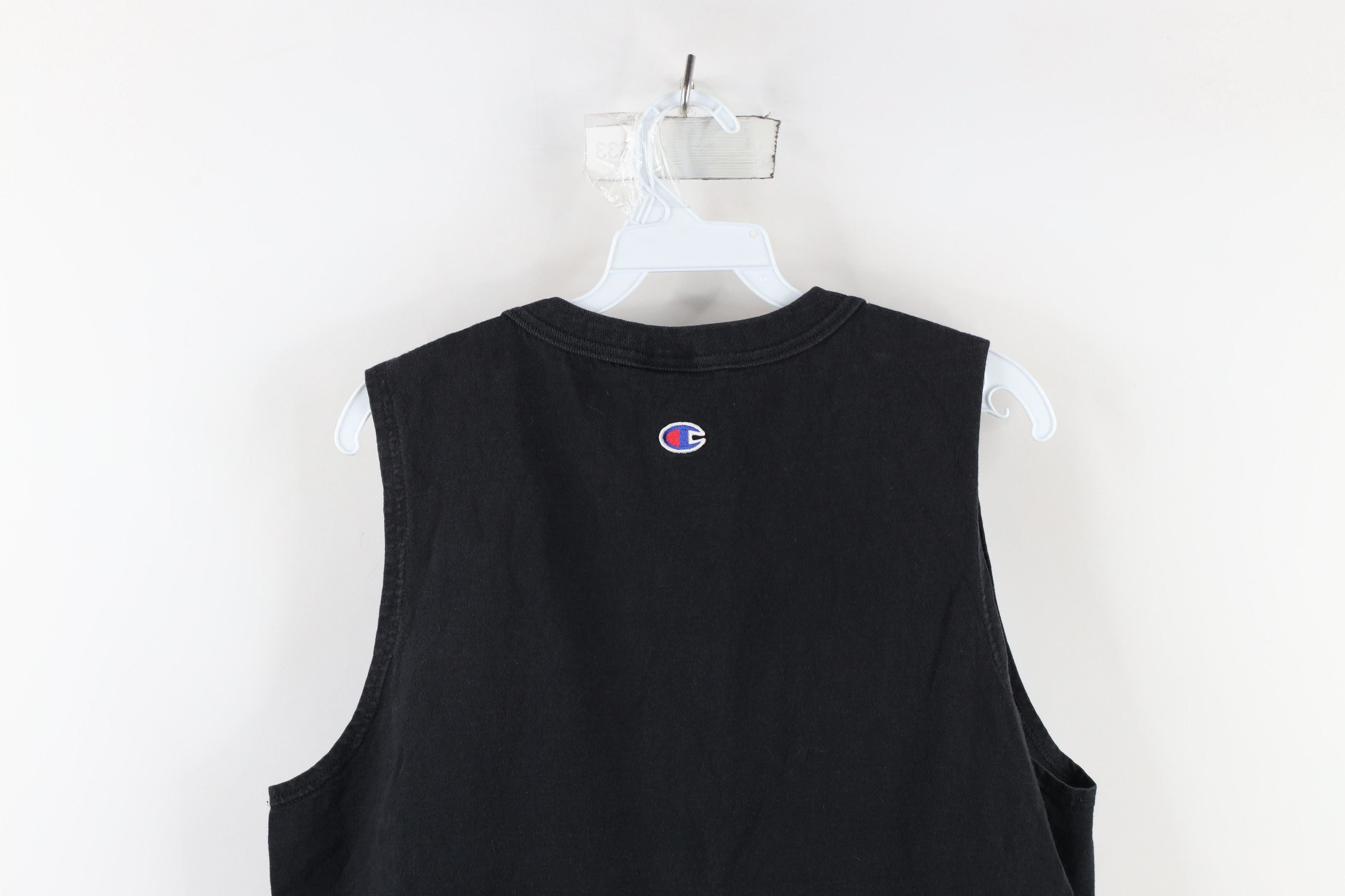 Champion × Vintage Vintage 90s Champion Spell Out Sleeveless Muscle T-Shirt Size US M / EU 48-50 / 2 - 11 Thumbnail