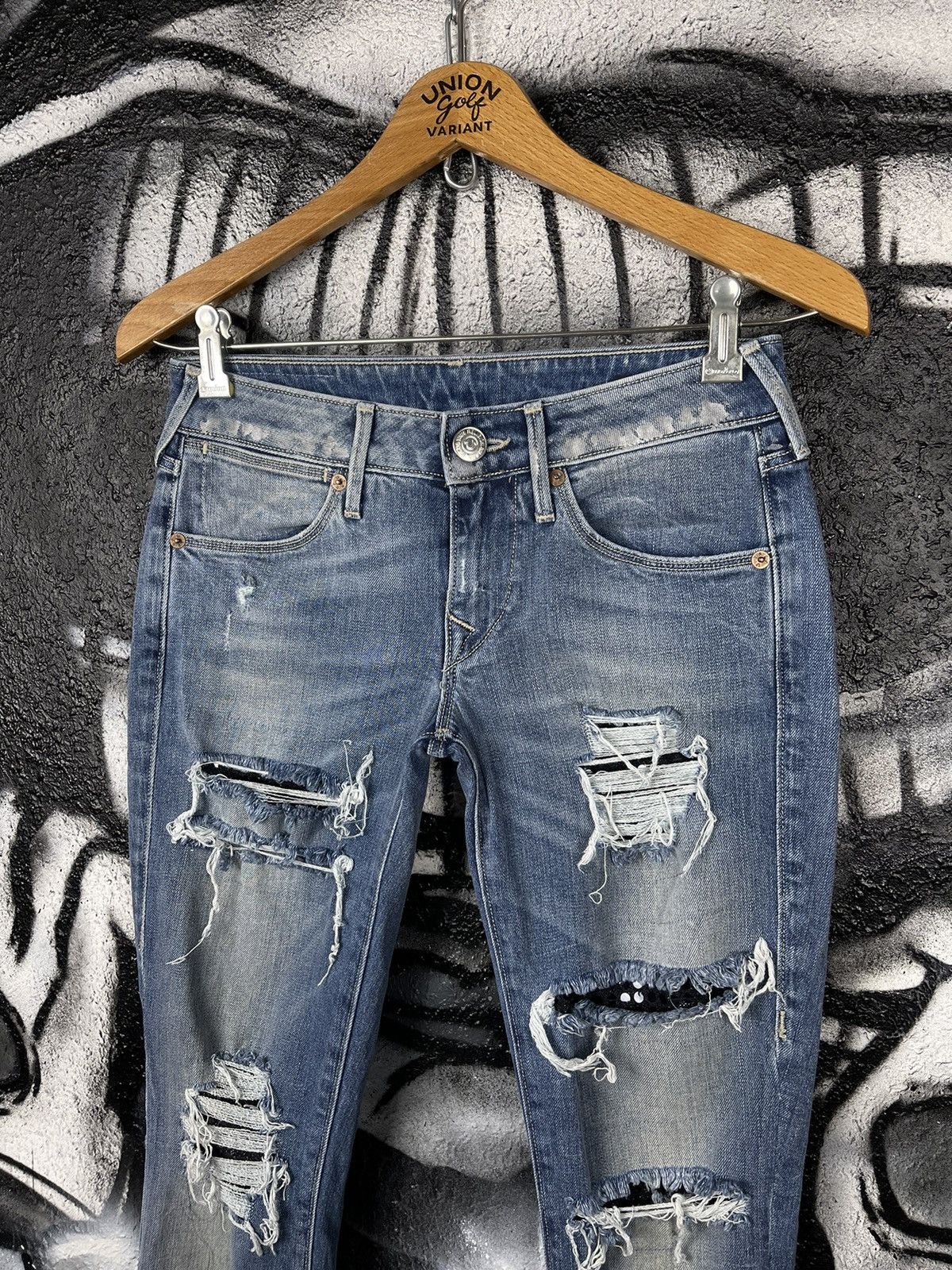 True Religion True Religion Shannon Distressed Denim Slim Jeans Women’s 26 Size 26" / US 2 / IT 38 - 5 Thumbnail