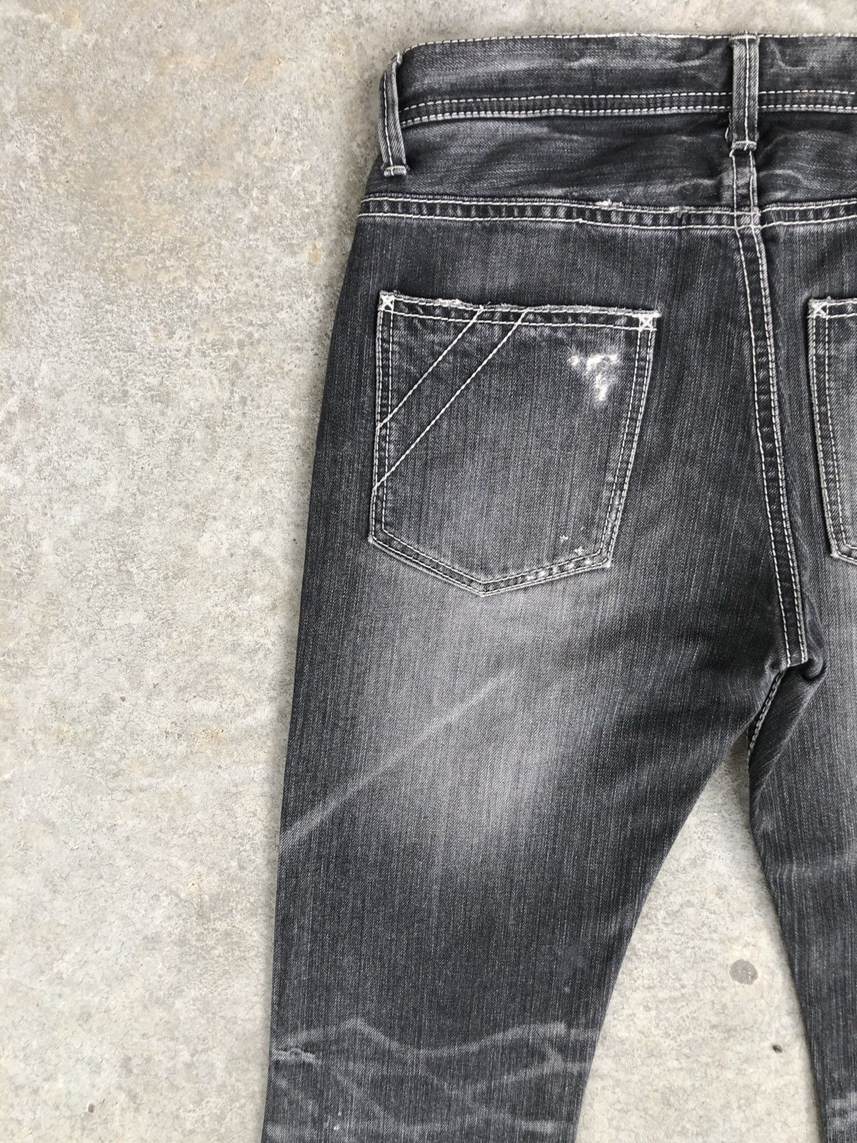Japanese Brand Japanese Quarter Gemini Flared Jeans Distressed Jeans Size US 30 / EU 46 - 9 Thumbnail