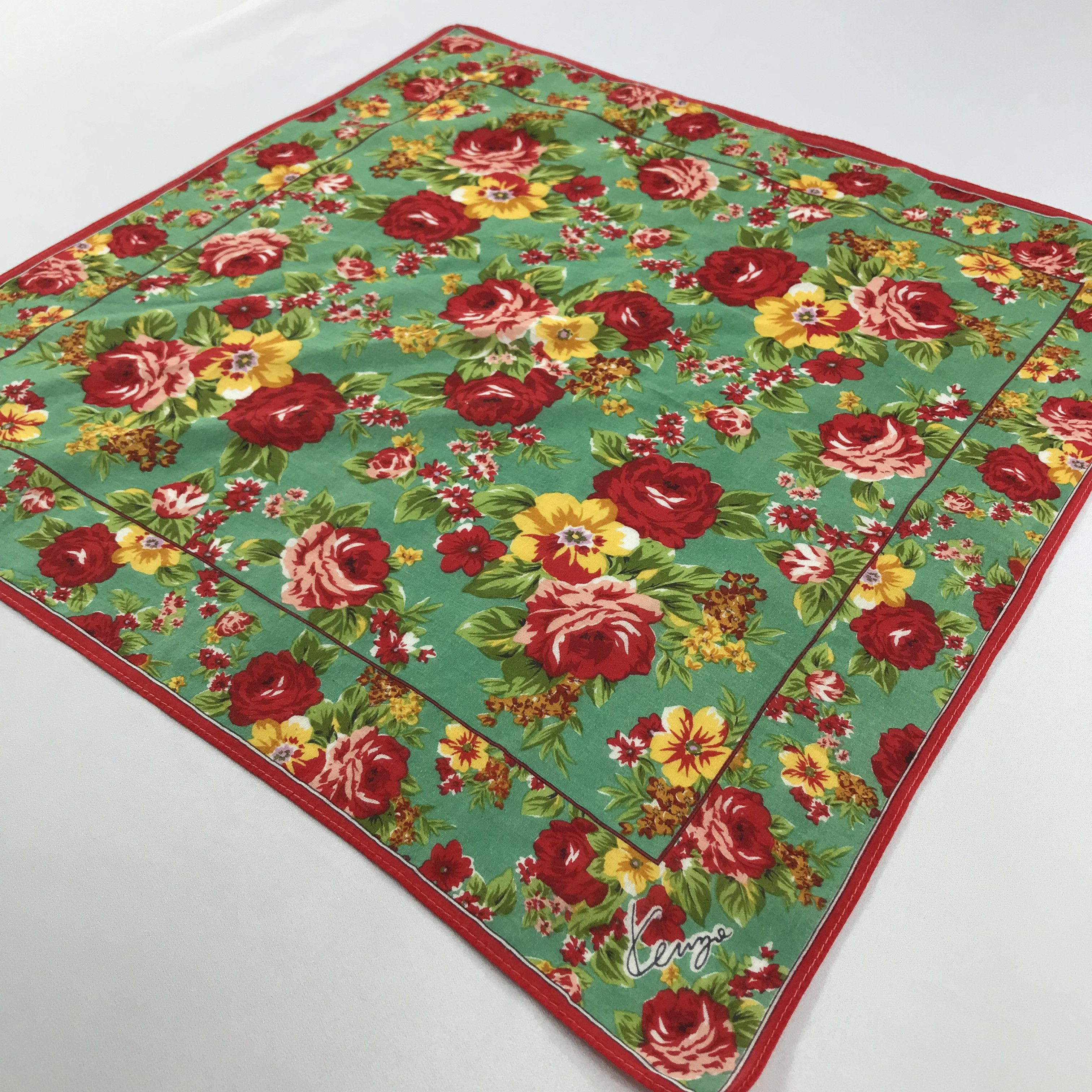 Kenzo × Vintage Kenzo Bandana / Handkerchief / Neckerchief - S2354 Size ONE SIZE - 2 Thumbnail