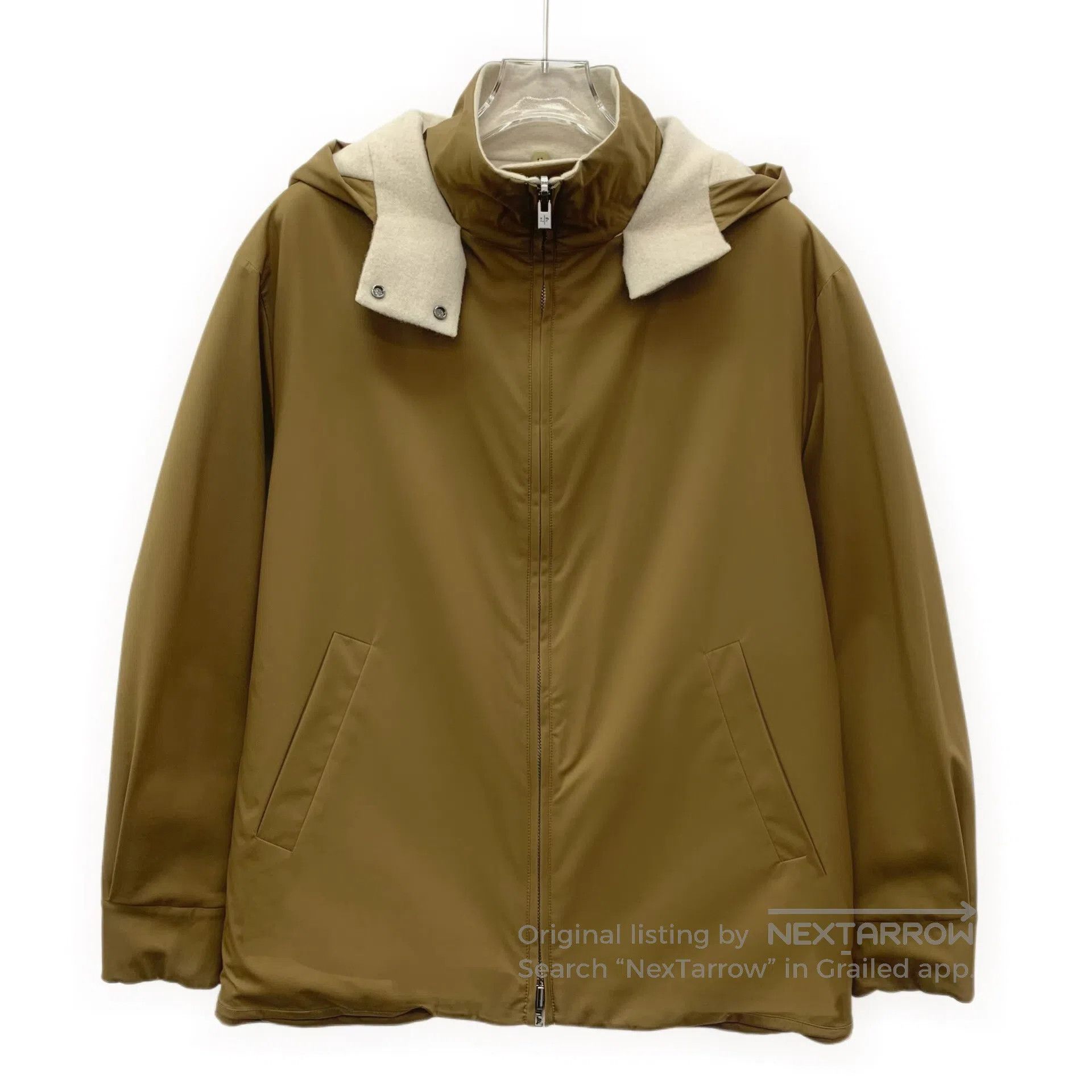 Loro Piana LORO PIANA Color Blocked Cashmere Hooded Long Sleeve Rever Size XS / US 0-2 / IT 36-38 - 3 Thumbnail