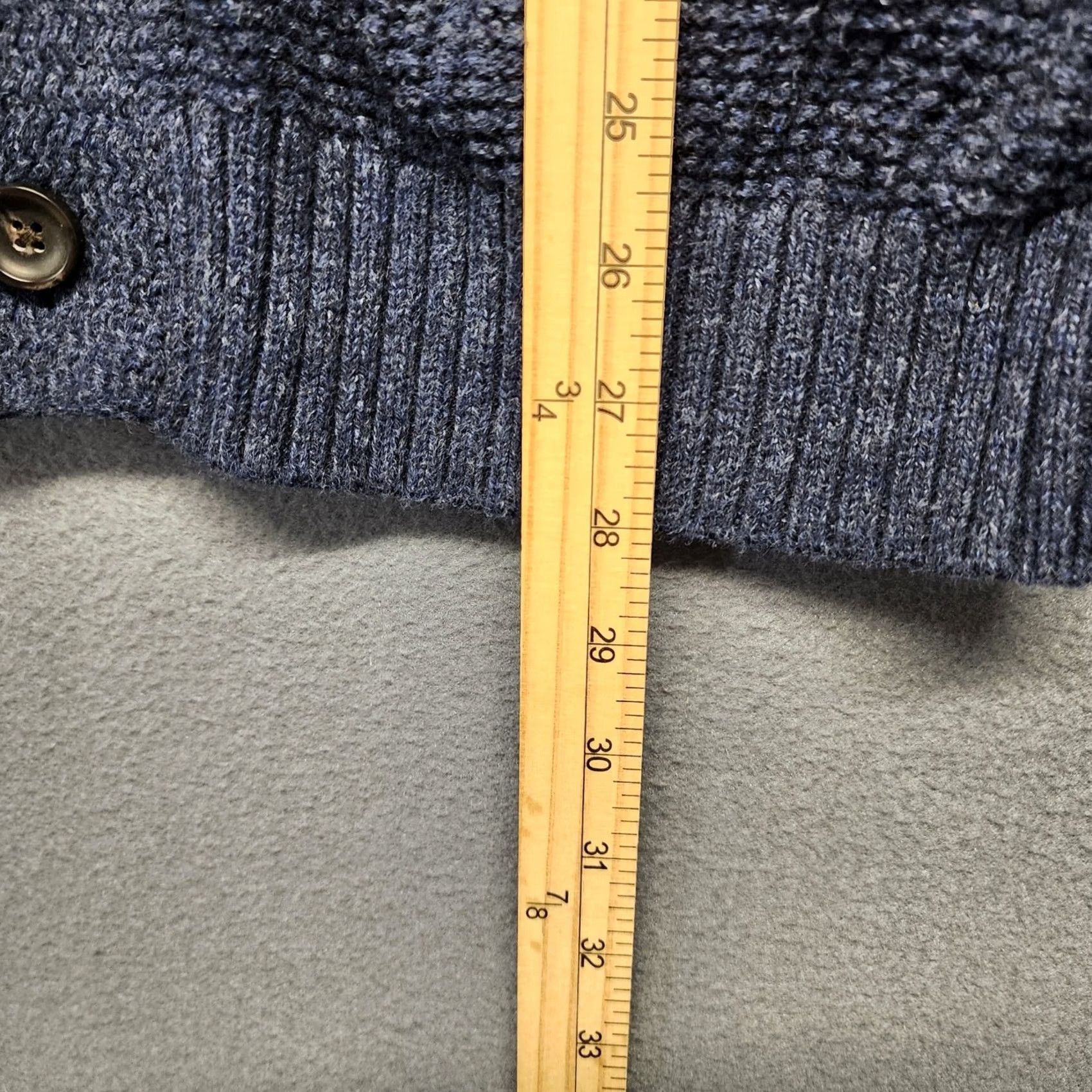 Gap VINTAGE Gap Cardigan Mens XL Blue Mock Neck Cotton Pockets Button Front Grandpa Sweater Long Sleeve Fall Winter Mens Size US XL / EU 56 / 4 - 5 Thumbnail