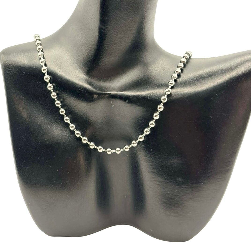 Other Silver Ball Beaded Necklace Size ONE SIZE - 1 Thumbnail