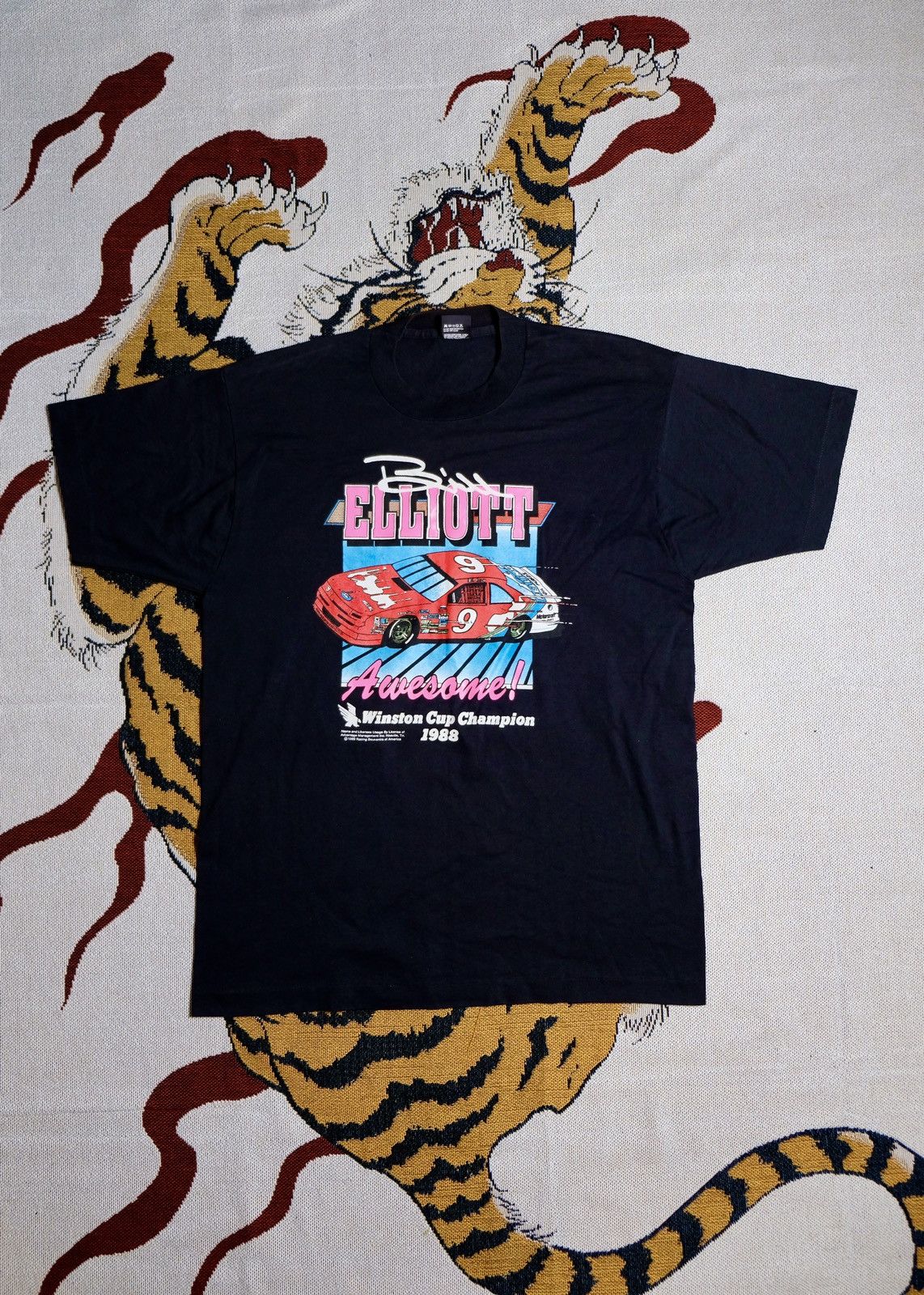 NASCAR × Vintage Rare 1989 vintage Nascar Bill Elliott 1988 Winston Cup Size US XL / EU 56 / 4 - 1 Thumbnail