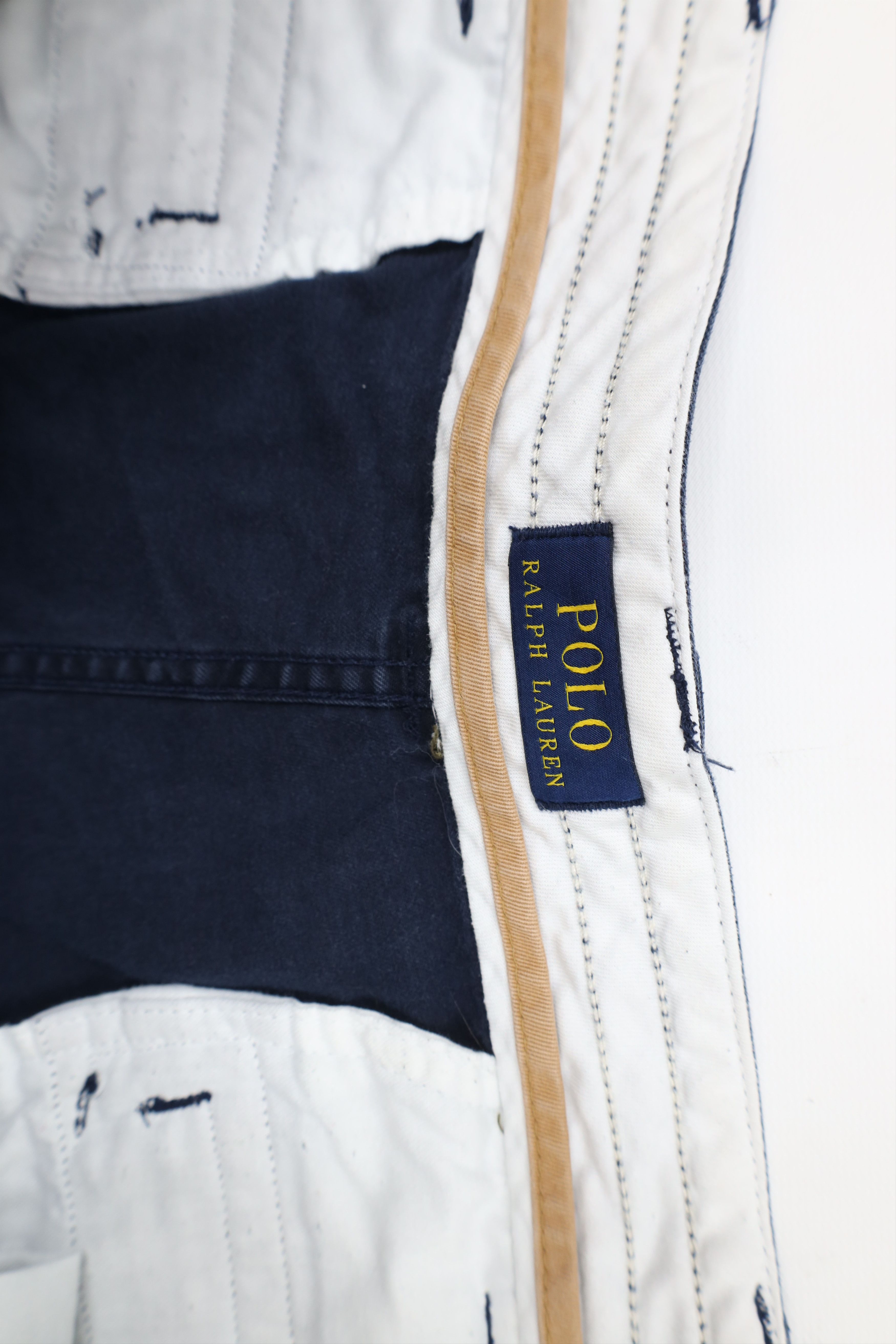 Ralph Lauren × Vintage Vintage Ralph Lauren Heavyweight Cargo Shorts Navy Blue Size US 42 / EU 58 - 8 Thumbnail